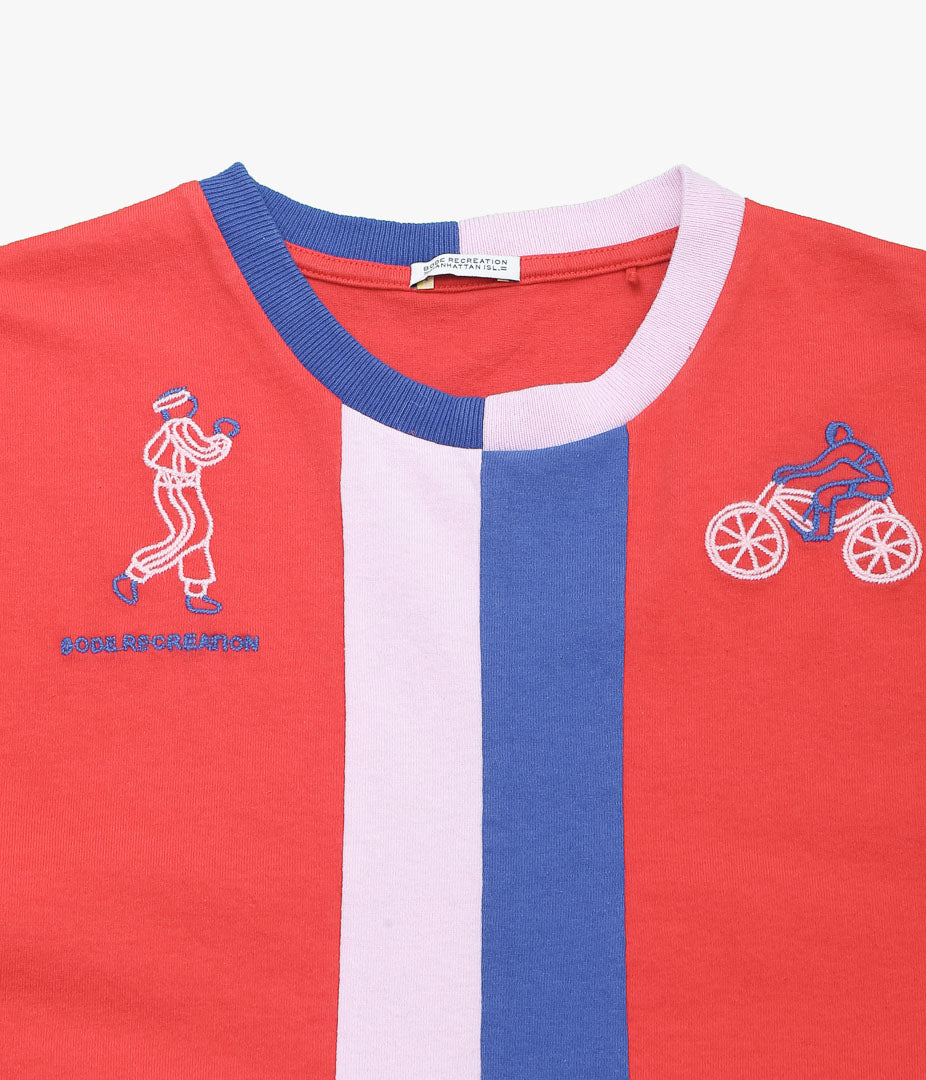 BODE ''RACING STRIPE TEE'' (CADMIUM RED)