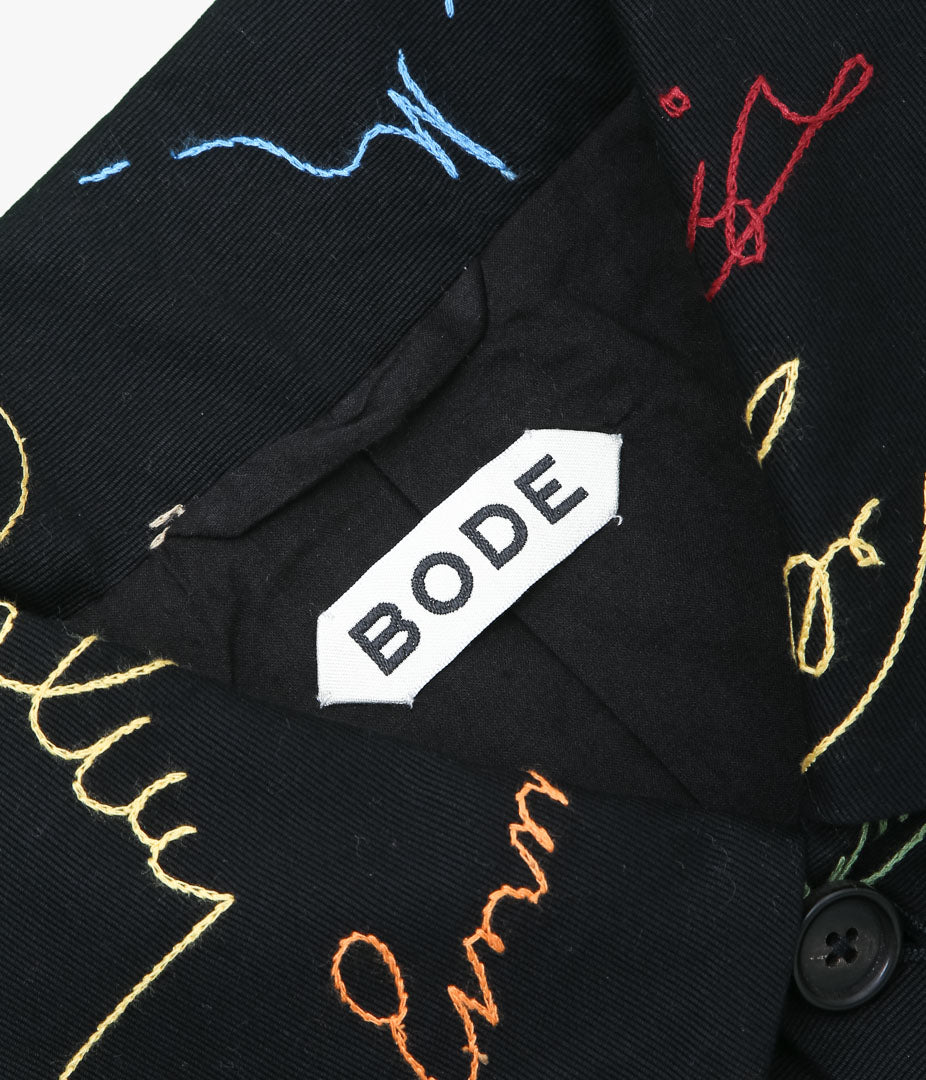 BODE ''SIGNATURE SCRAWL JACKET'' (BKMLT)