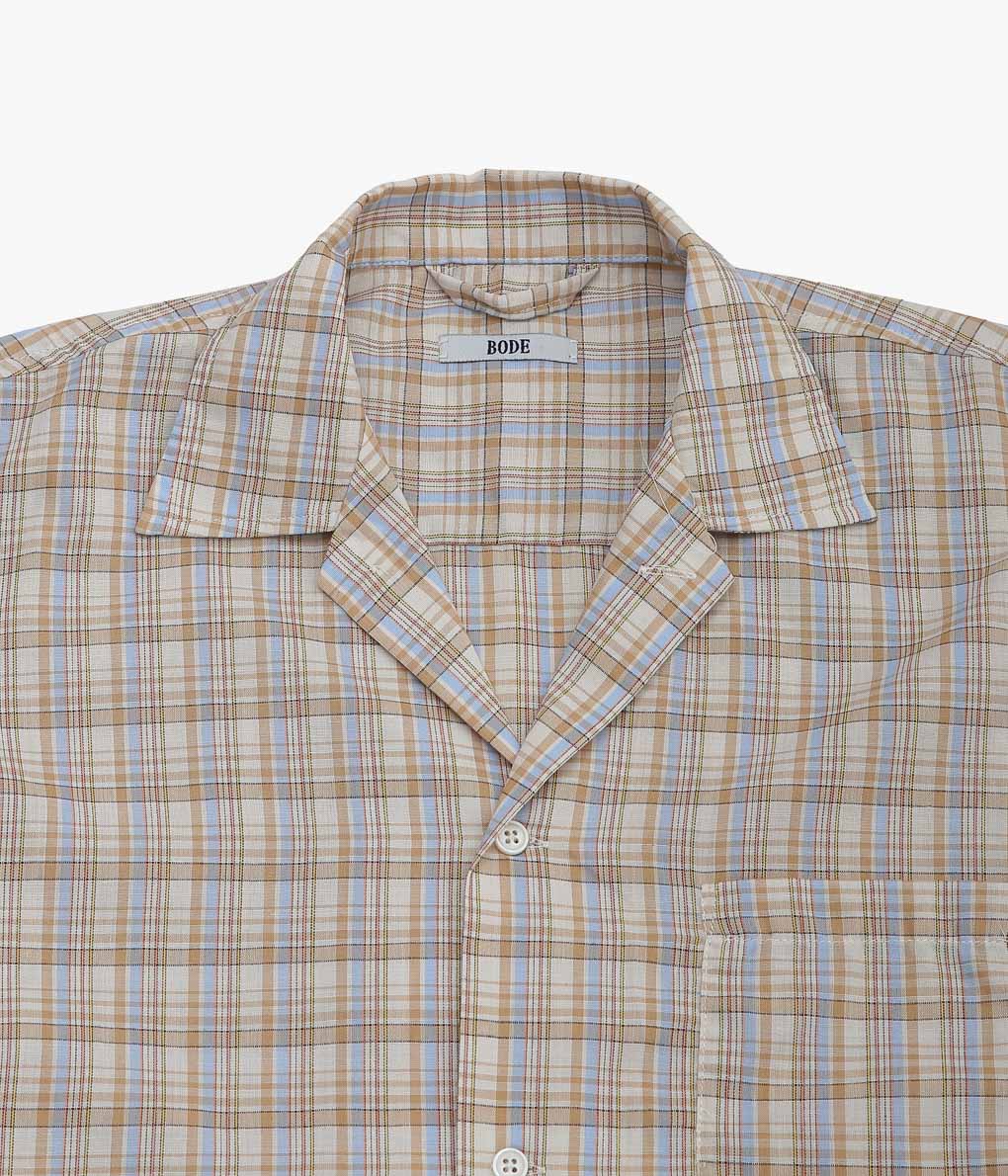 BODE ''SKY STRIPE PLAID SHIRT '' (MULTI)