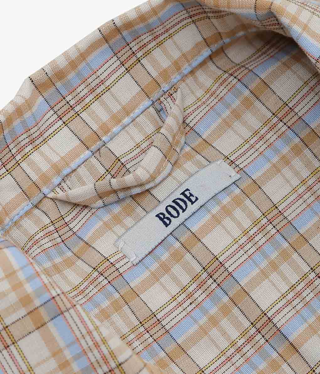 BODE ''SKY STRIPE PLAID SHIRT '' (MULTI)