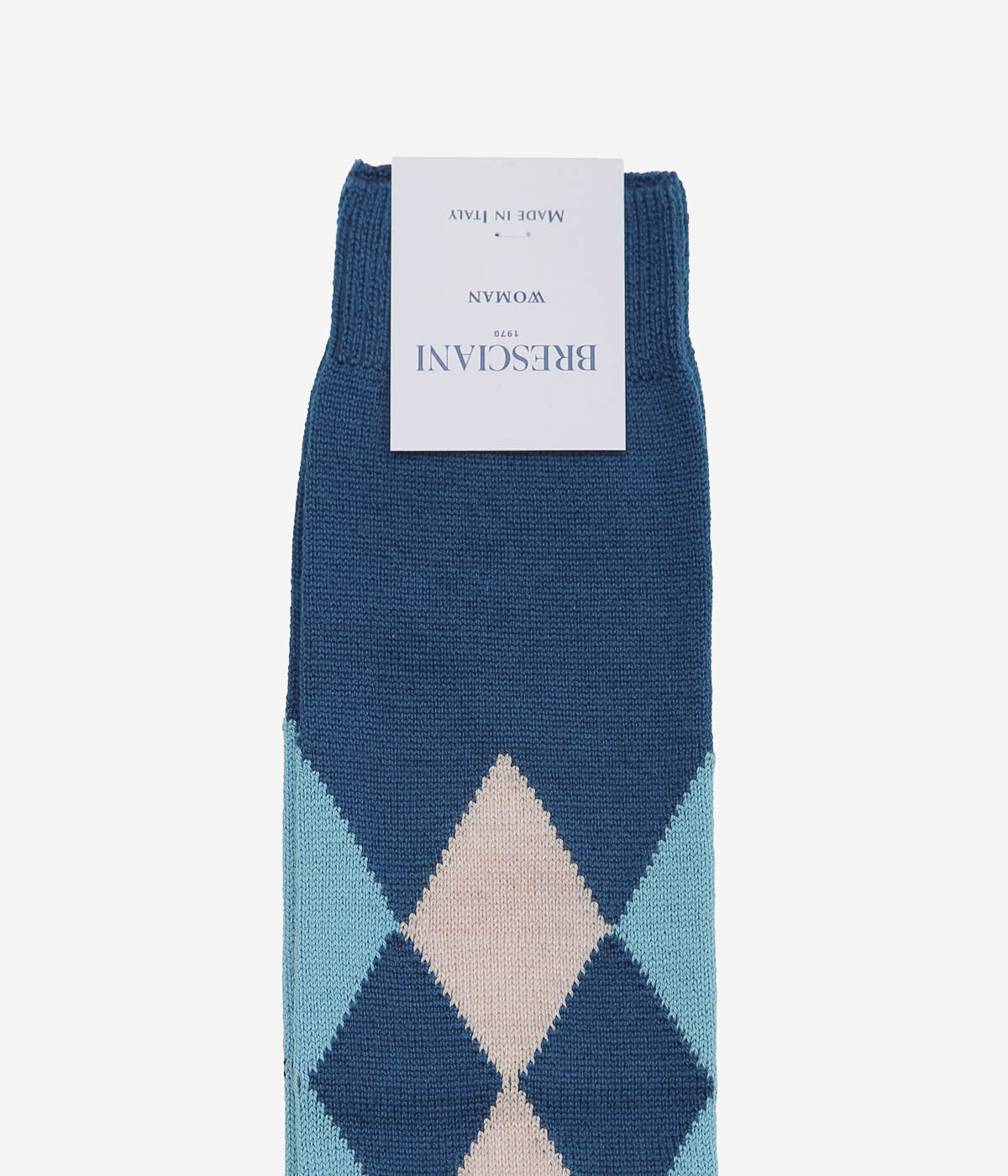 BRESCIANI ''ARGYLE LONG'' (BEIGE X BLUE X LT.BLUE)