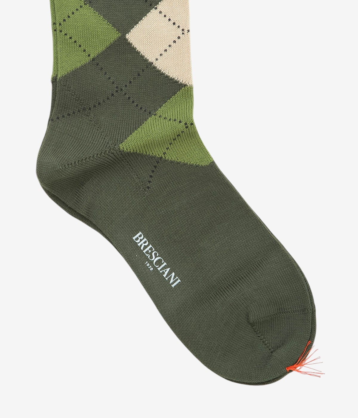 BRESCIANI ''ARGYLE'' (OLIVE/ IVORY/LT.GREEN)