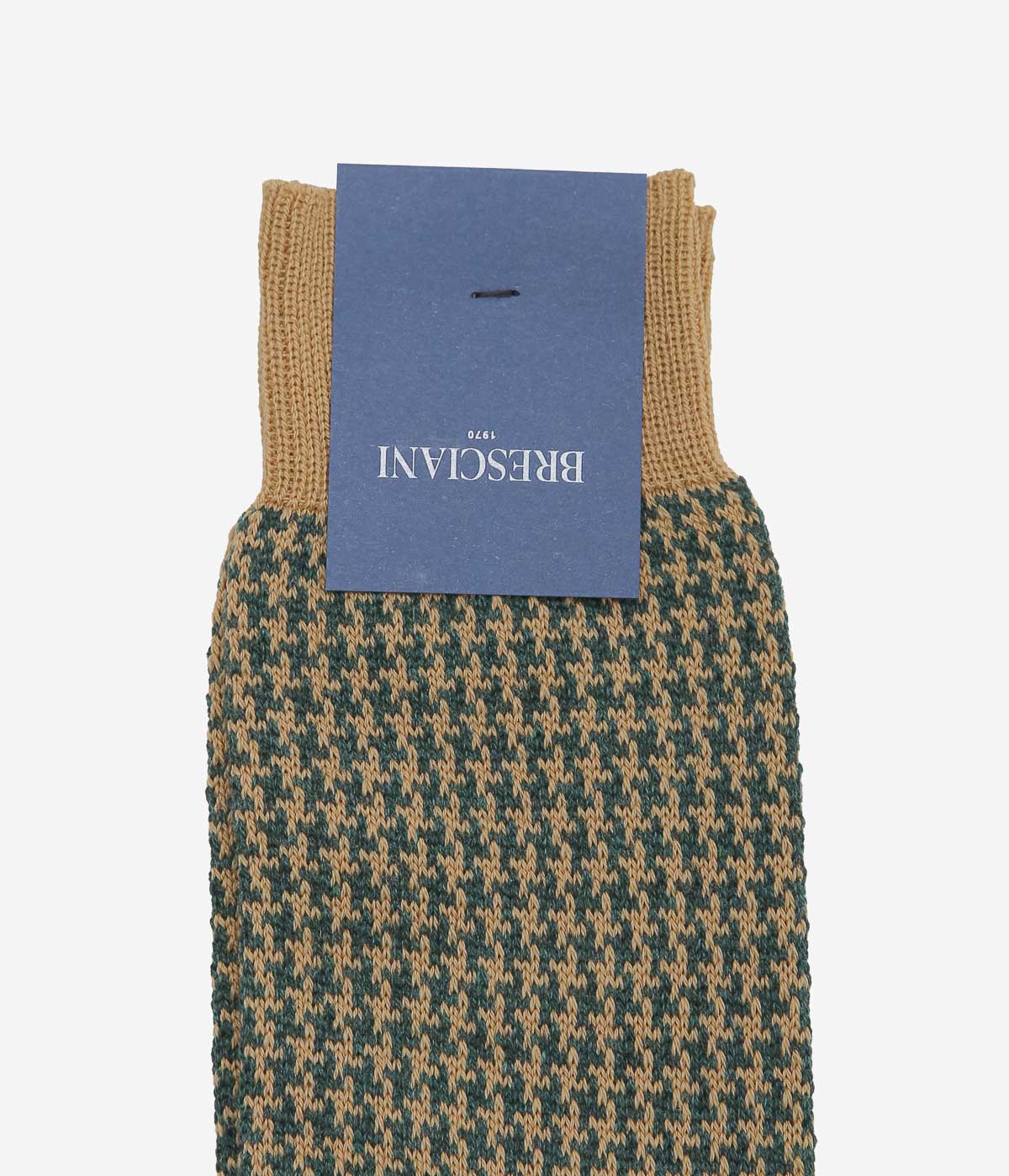BRESCIANI ''HOUNDSTOOTH'' (BEIGE X GREEN)