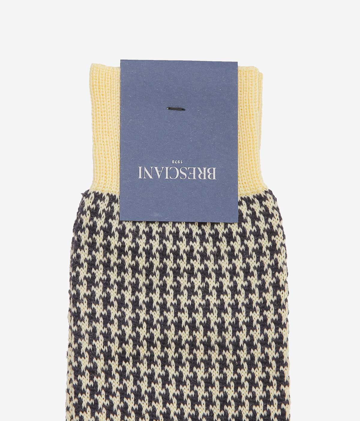BRESCIANI ''HOUNDSTOOTH'' (IVORY X BLACK)