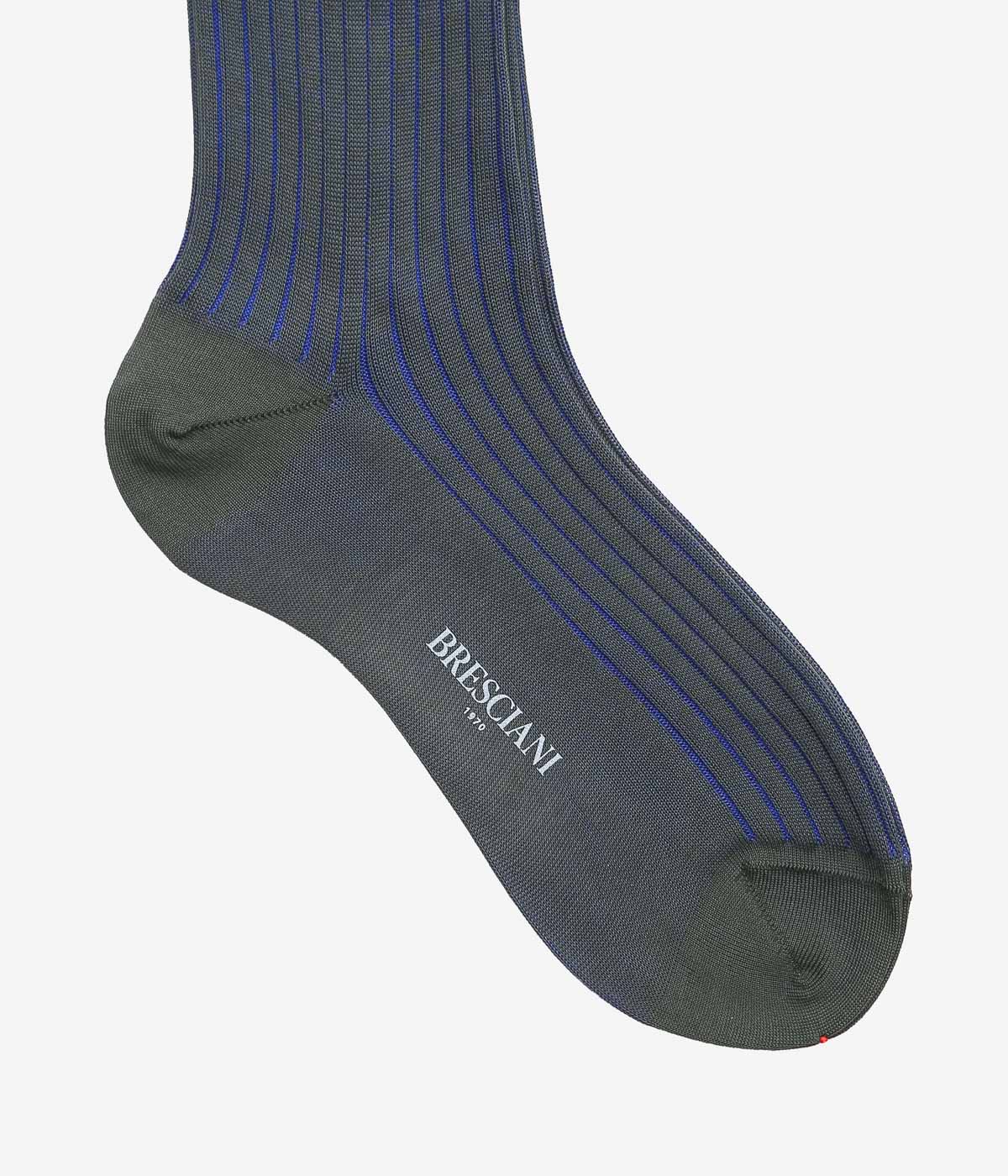 BRESCIANI ''STRIPE'' (GREY X BLUE)