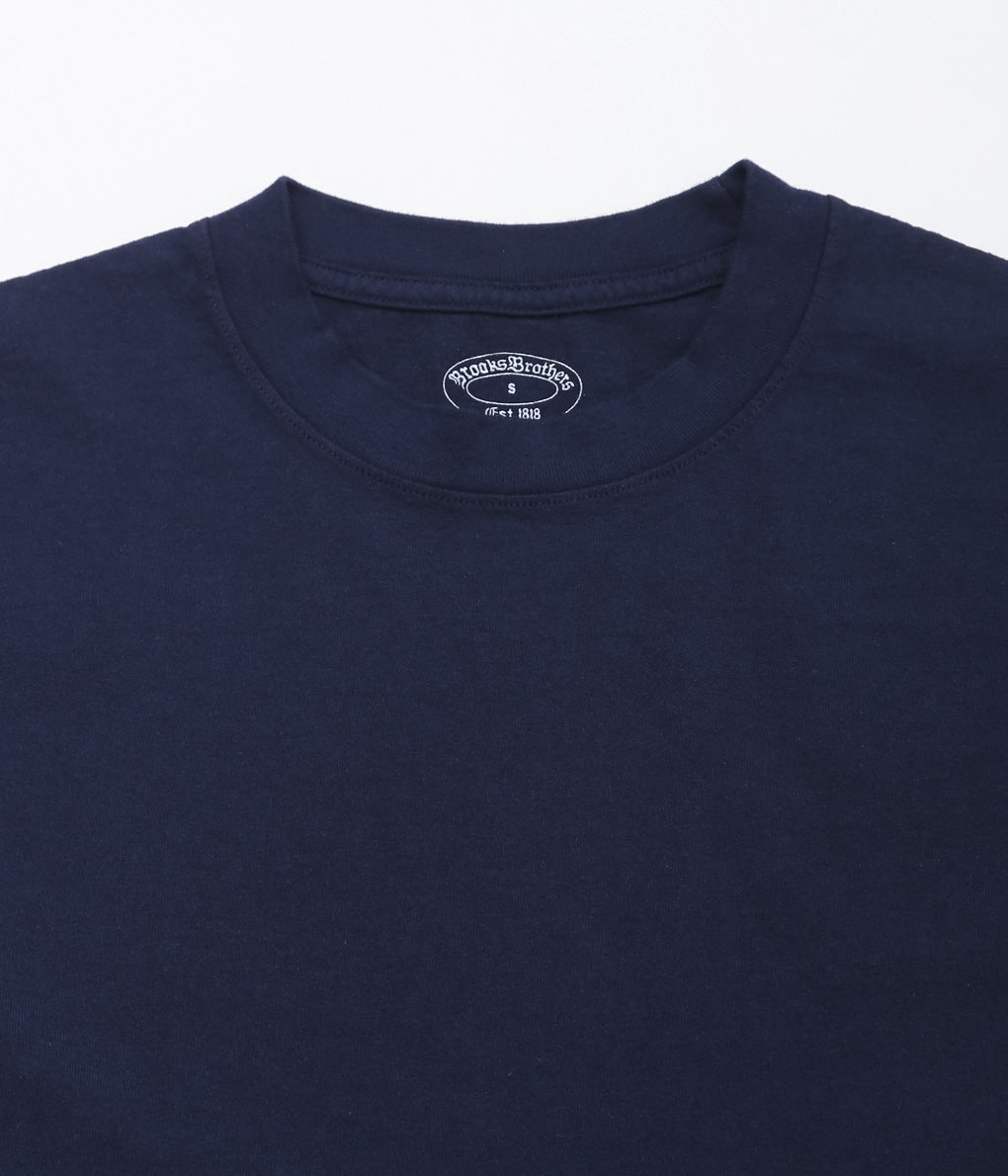 BROOKS BROTHERS ''BBJ EX KNT USA 2-PACK TEE'' (NAVY)