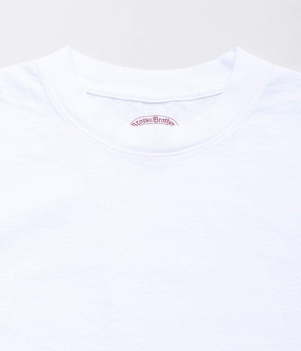 BROOKS BROTHERS ''BBJ EX KNT USA 2-PACK TEE'' (WHITE)