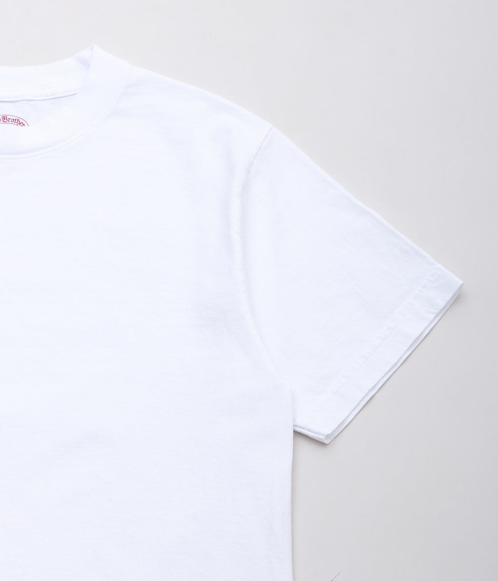 BROOKS BROTHERS ''BBJ EX KNT USA 2-PACK TEE'' (WHITE)