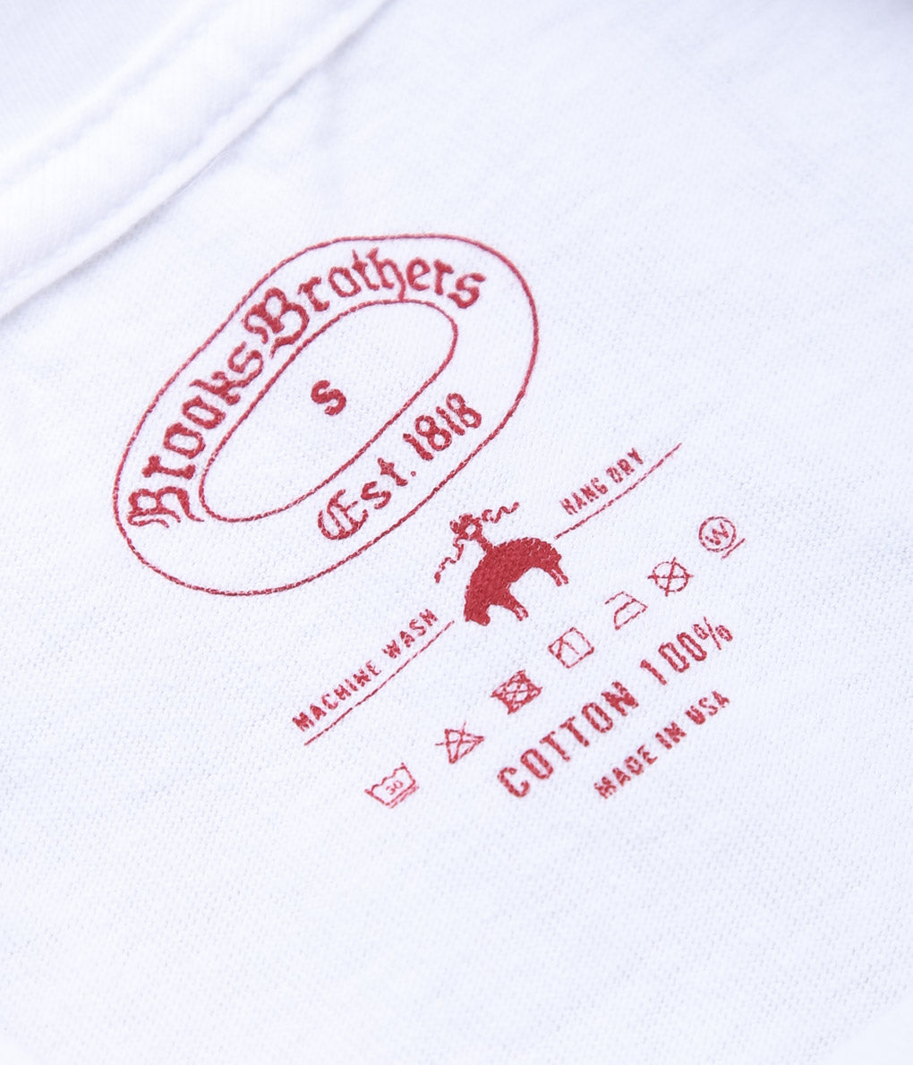 BROOKS BROTHERS ''BBJ EX KNT USA 2-PACK TEE'' (WHITE)