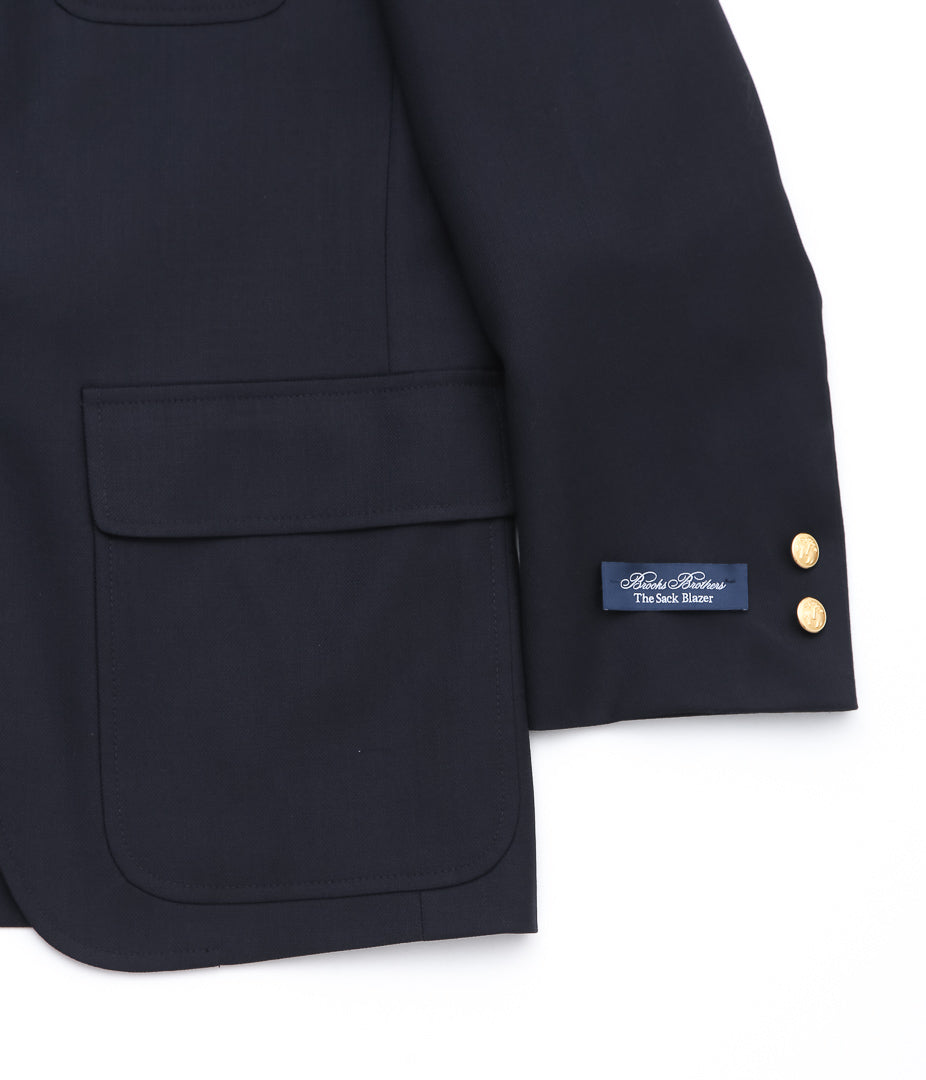 BROOKS BROTHERS ''BLZ 1818 3B HOOK PPKT HL USA TRAD ''(NAVY)