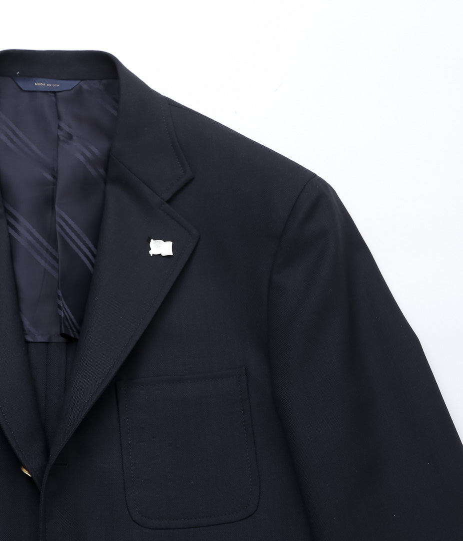 BROOKS BROTHERS ''BLZ 1818 3B HOOK PPKT HL USA TRAD ''(NAVY)