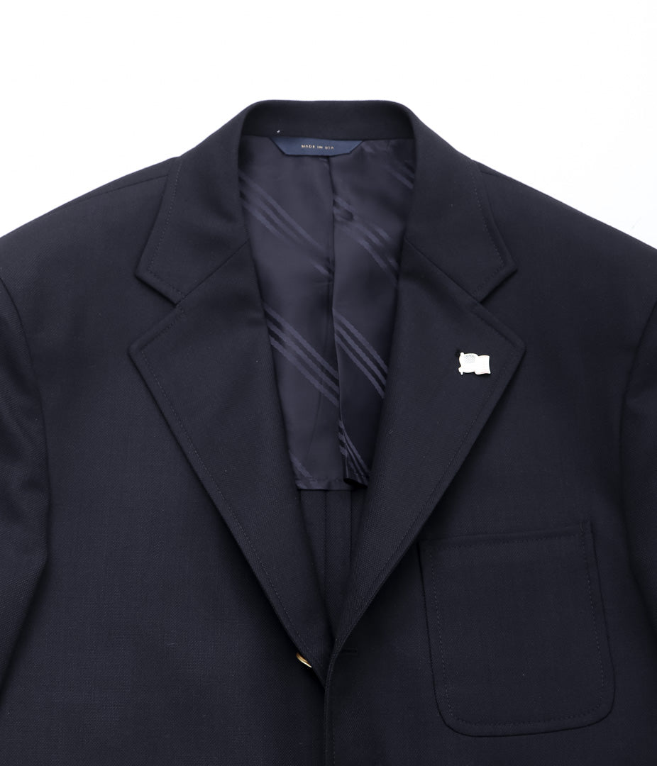 BROOKS BROTHERS ''BLZ 1818 3B HOOK PPKT HL USA TRAD ''(NAVY)