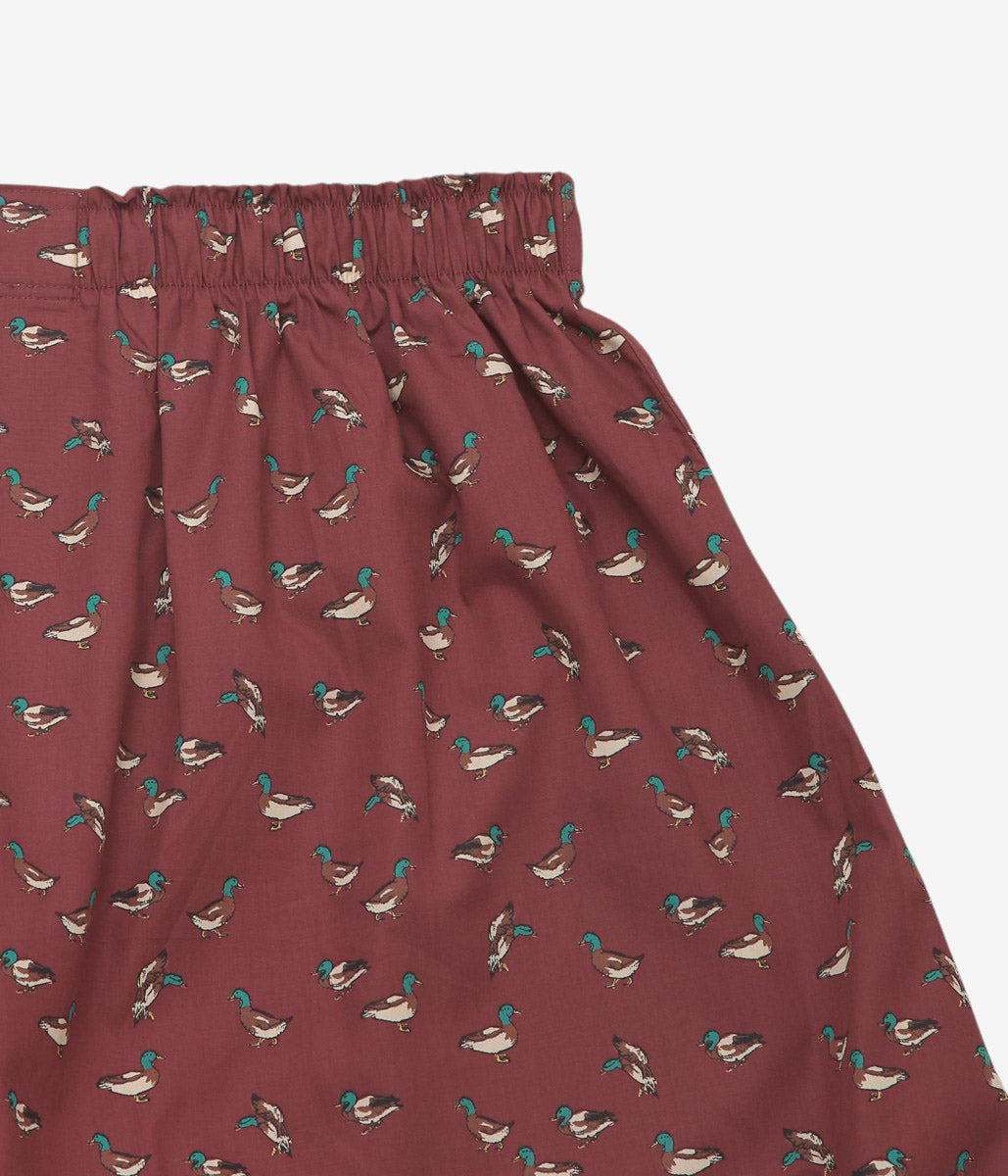 BROOKS BROTHERS ''BOXER SHORTS BLOADCLOTH'' (BURGUNDY/DUCK)