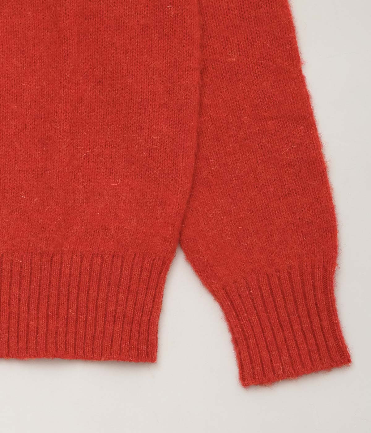 BROOKS BROTHERS ''BRUSHED WOOL CREW NECK SWEATER'' (BRANDY)