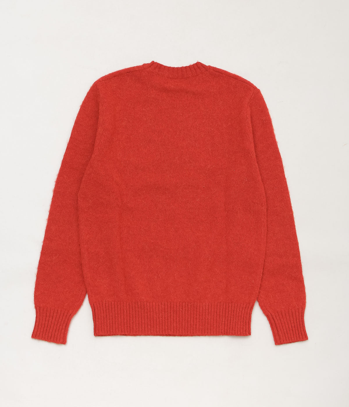 BROOKS BROTHERS ''BRUSHED WOOL CREW NECK SWEATER'' (BRANDY)