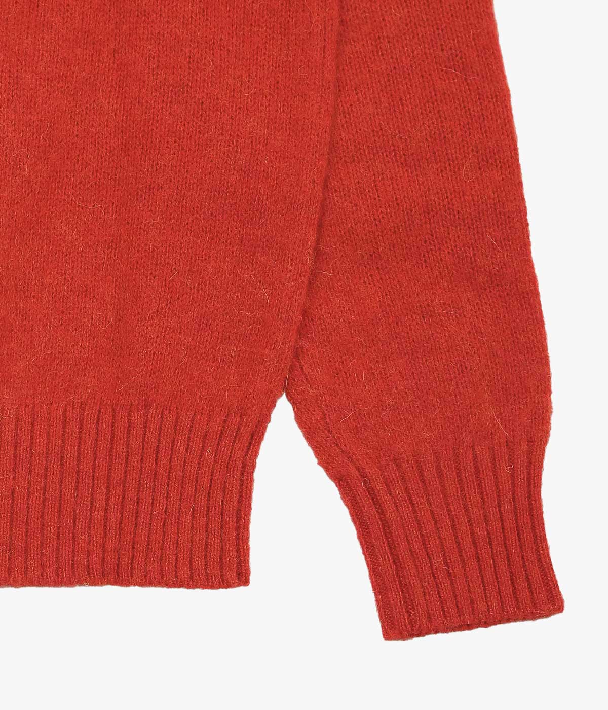 BROOKS BROTHERS ''BRUSHED WOOL CREW NECK SWEATER'' (BRANDY)