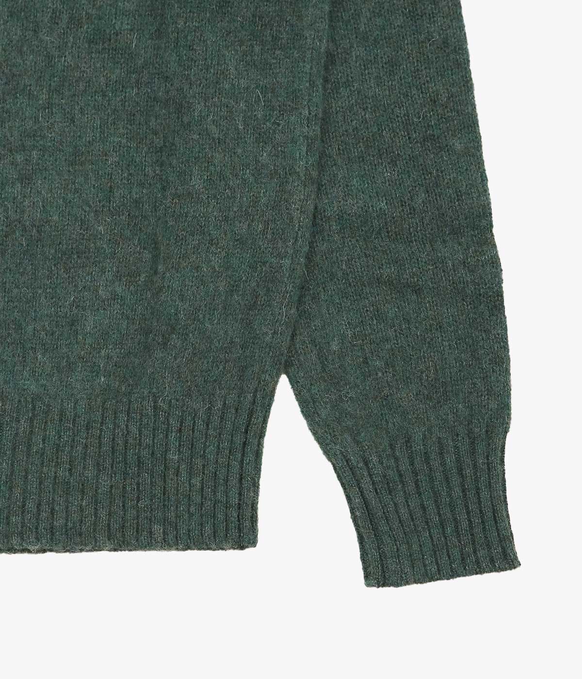 BROOKS BROTHERS ''BRUSHED WOOL CREW NECK SWEATER'' (HOLLY)