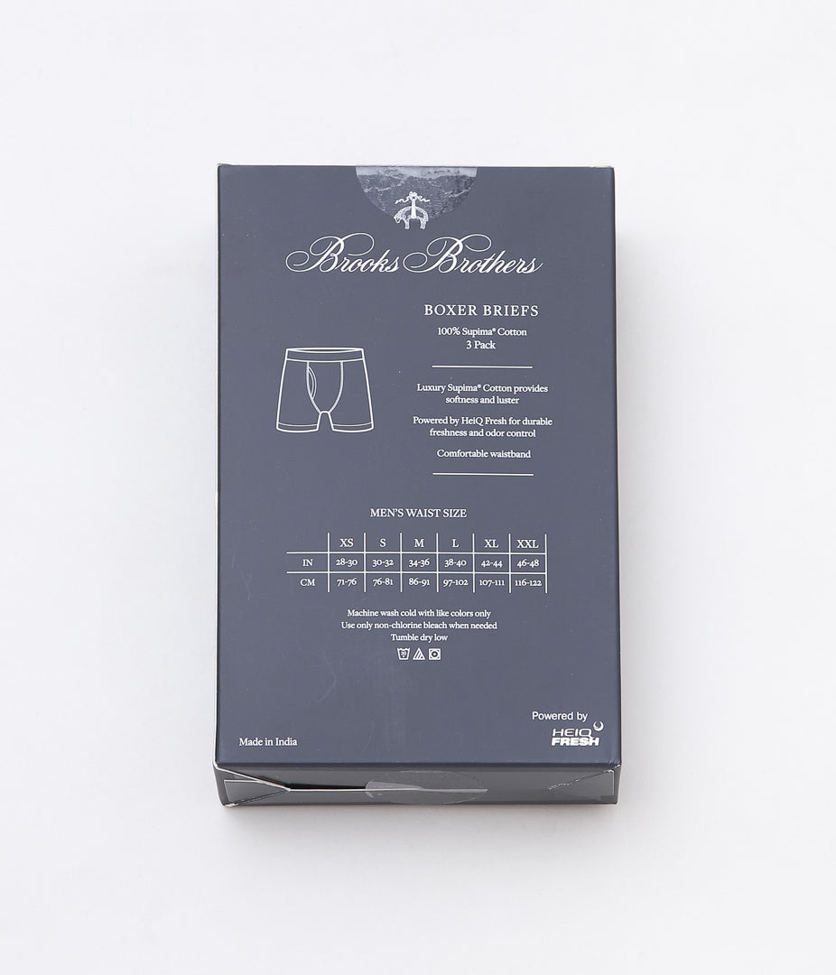 BROOKS BROTHERS ''BXR BRF ONG SUP FFL 3 PK'' (SLD BLACK)