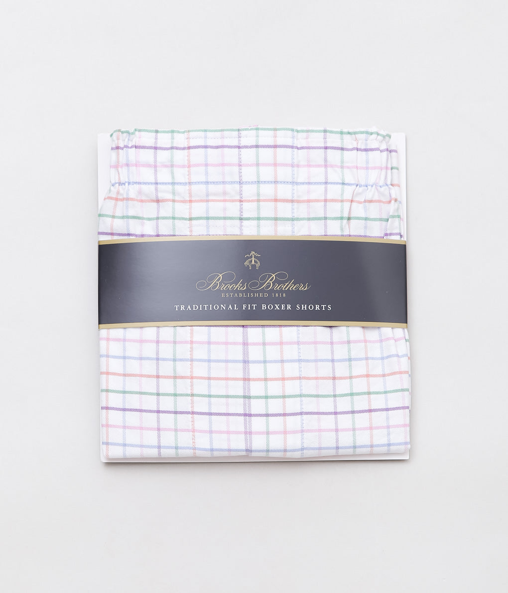 BROOKS BROTHERS ''BXR CTN OXF TATTERSALL'' (WHITE)