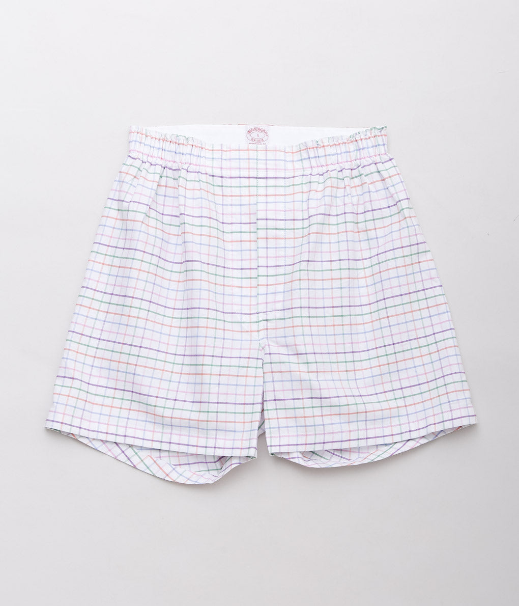 BROOKS BROTHERS ''BXR CTN OXF TATTERSALL'' (WHITE)