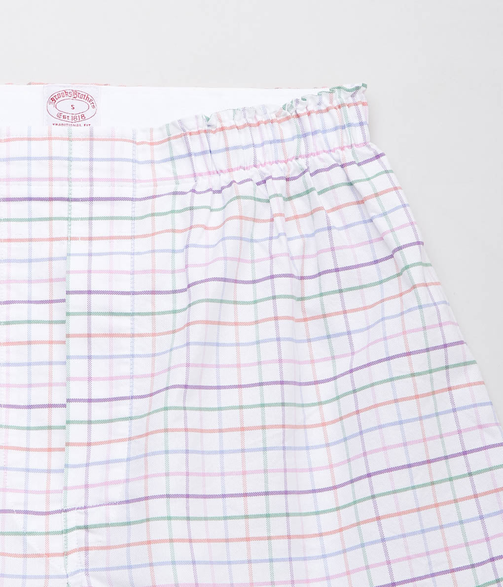 BROOKS BROTHERS ''BXR CTN OXF TATTERSALL'' (WHITE)