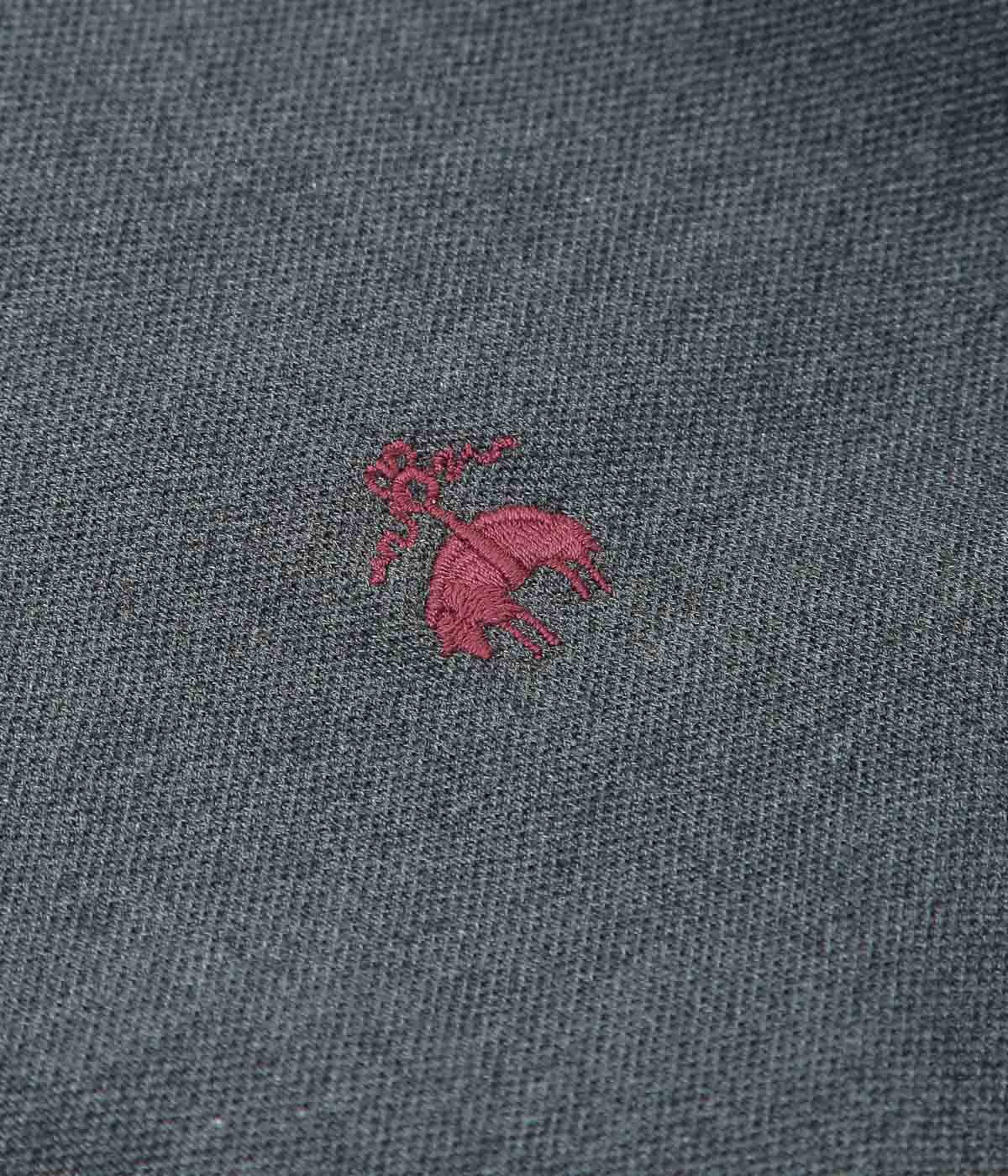 BROOKS BROTHERS ``GF POLO L/S'' (CHARCOAL)