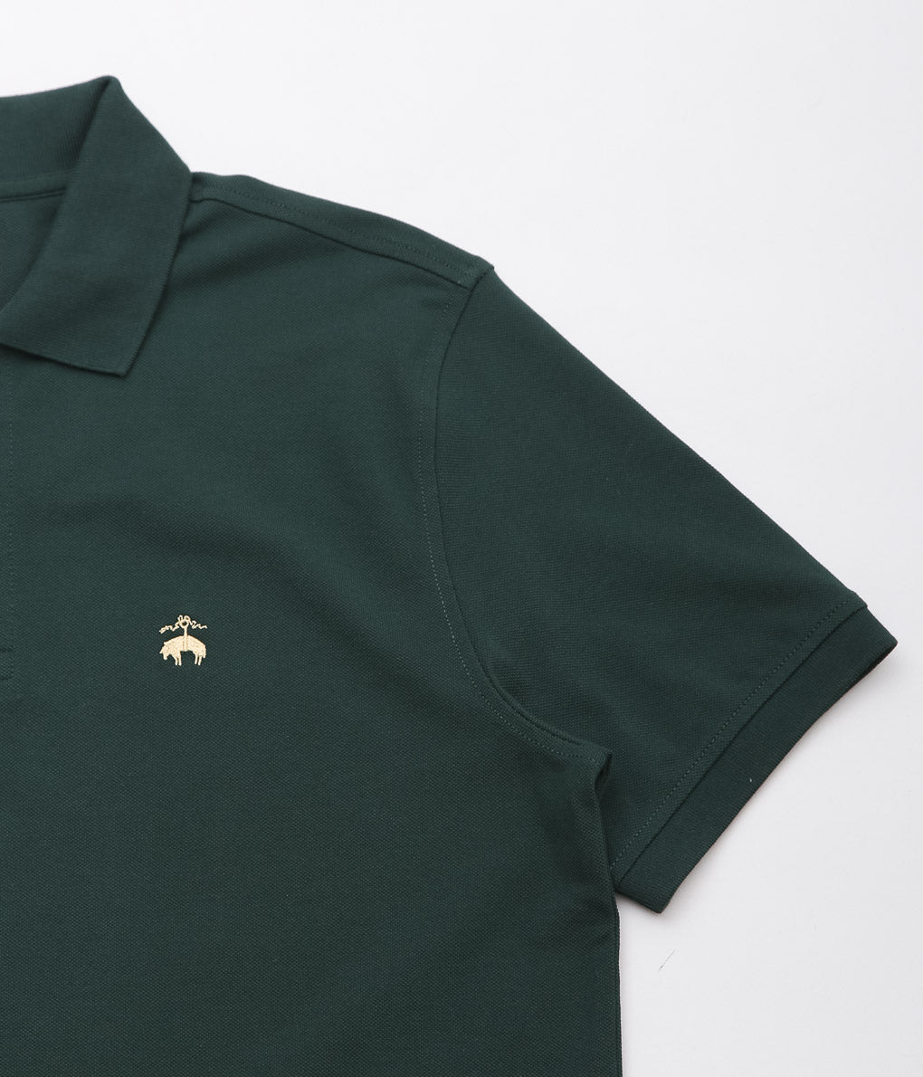 BROOKS BROTHERS ''KNT SS SUPIMA STRETCH POLO ORG''(DARK GREEN)