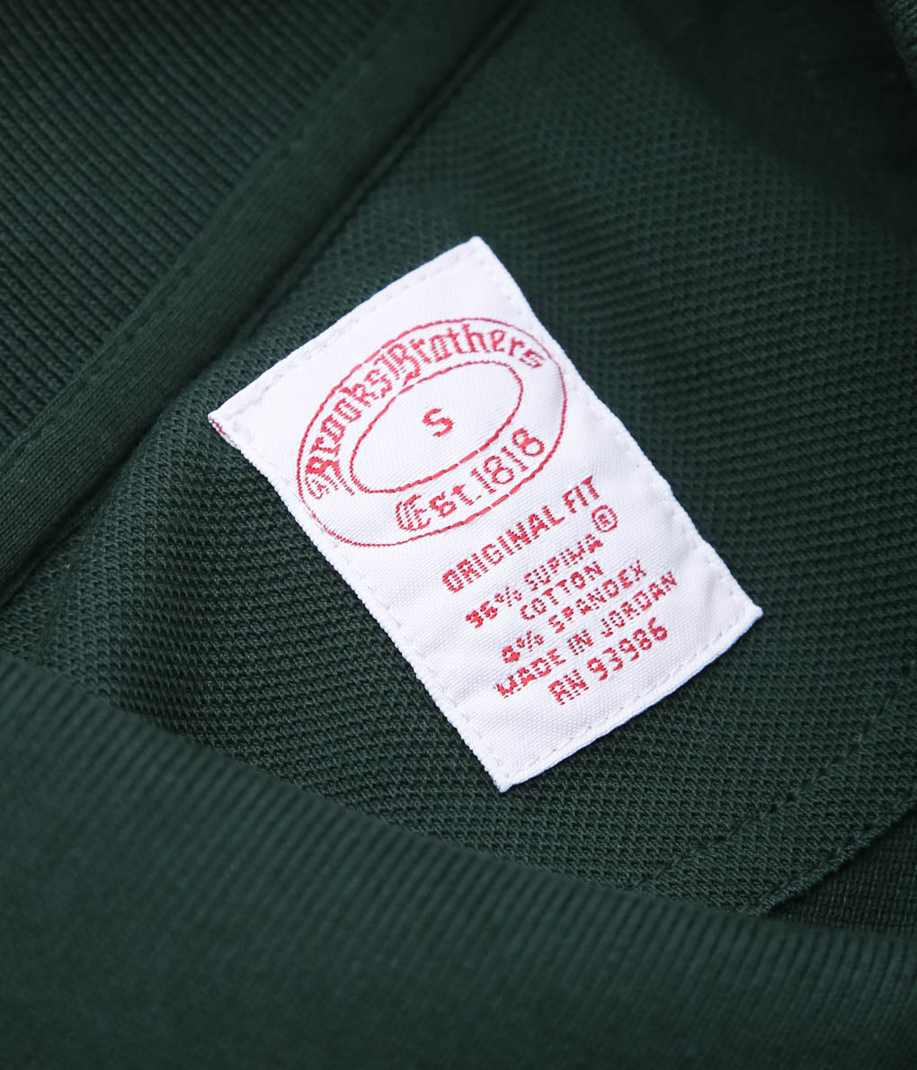 BROOKS BROTHERS ''KNT SS SUPIMA STRETCH POLO ORG''(DARK GREEN)