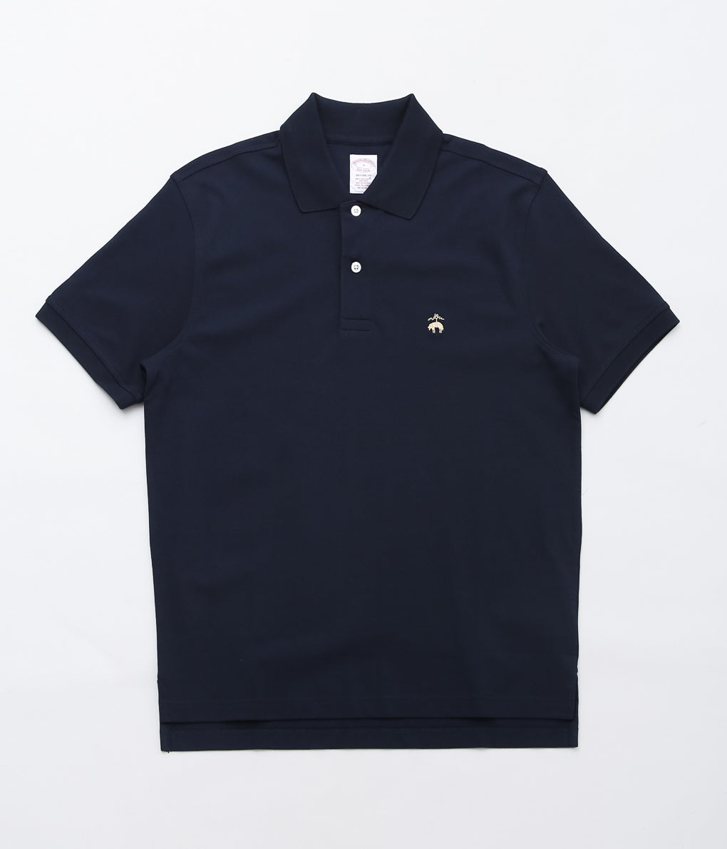 BROOKS BROTHERS ''KNIT SS SUPIMA STRETCH POLO ORG'' (NAVY)