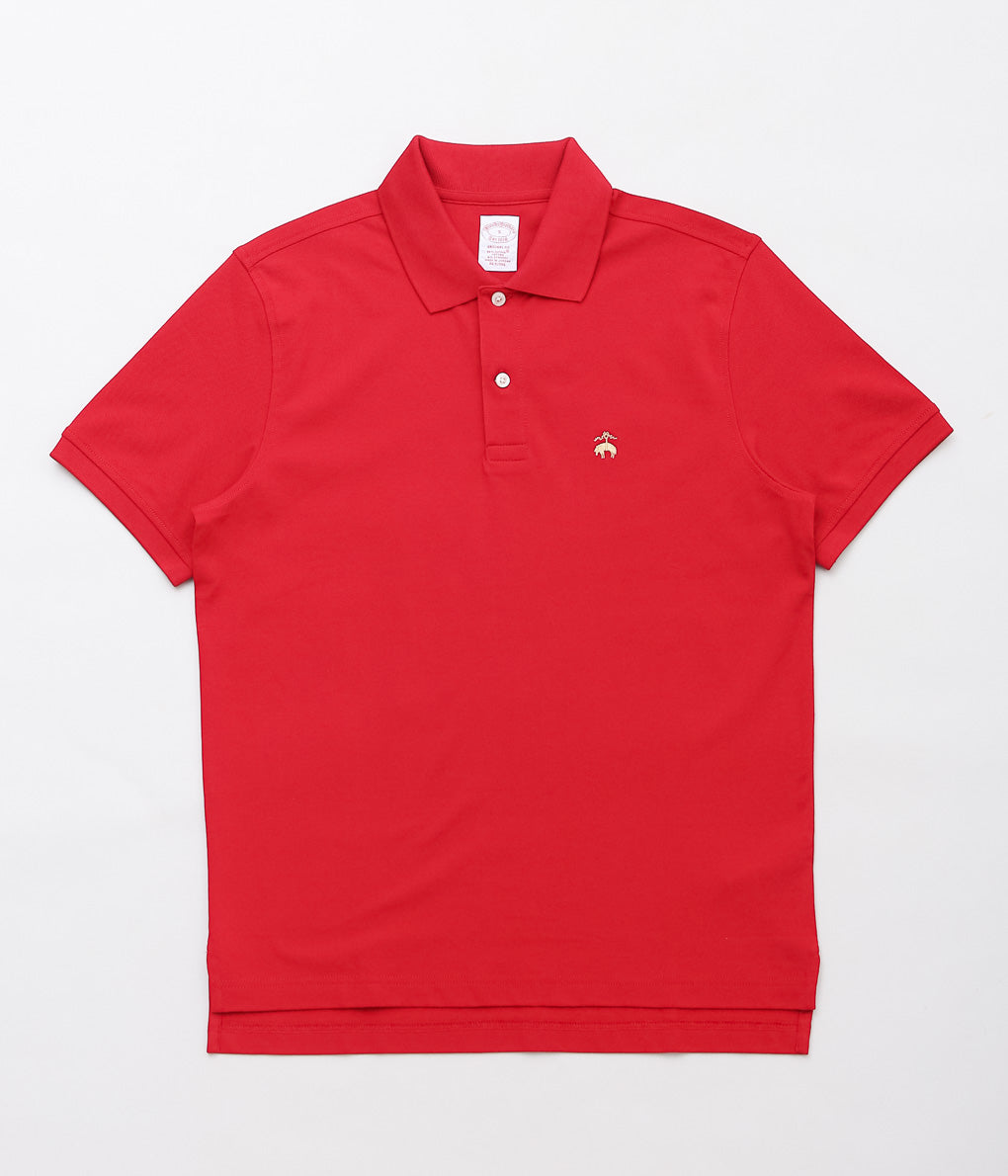 BROOKS BROTHERS ''KNIT SS SUPIMA STRETCH POLO ORG'' (RED)