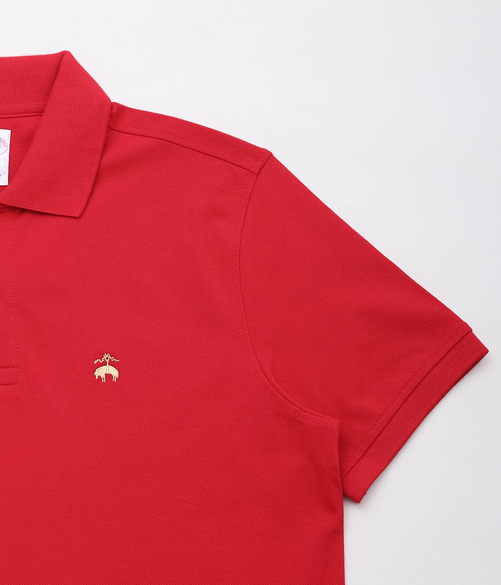 BROOKS BROTHERS ''KNIT SS SUPIMA STRETCH POLO ORG'' (RED)