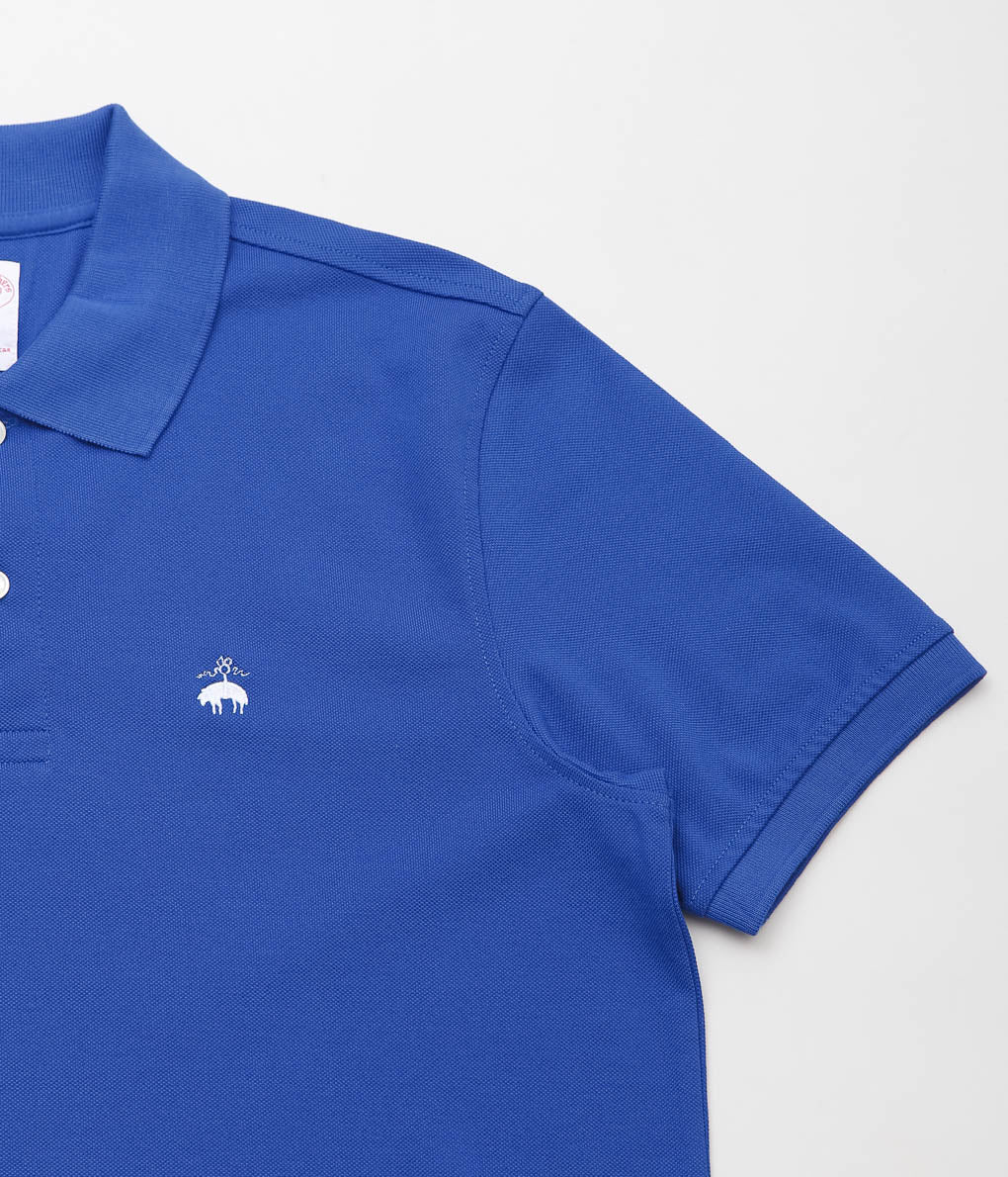 BROOKS BROTHERS ''KNT SUPIMA STRETCH PIQUE GF POLO ''(NAVY)