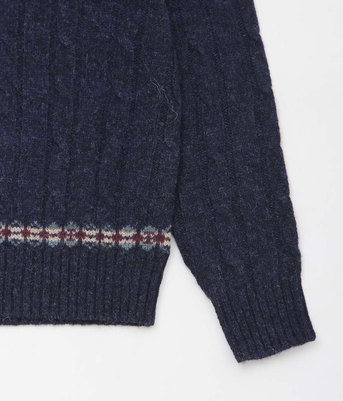 BROOKS BROTHERS ''V NECK TENNIS SWEATER'' (NAVY HTR)
