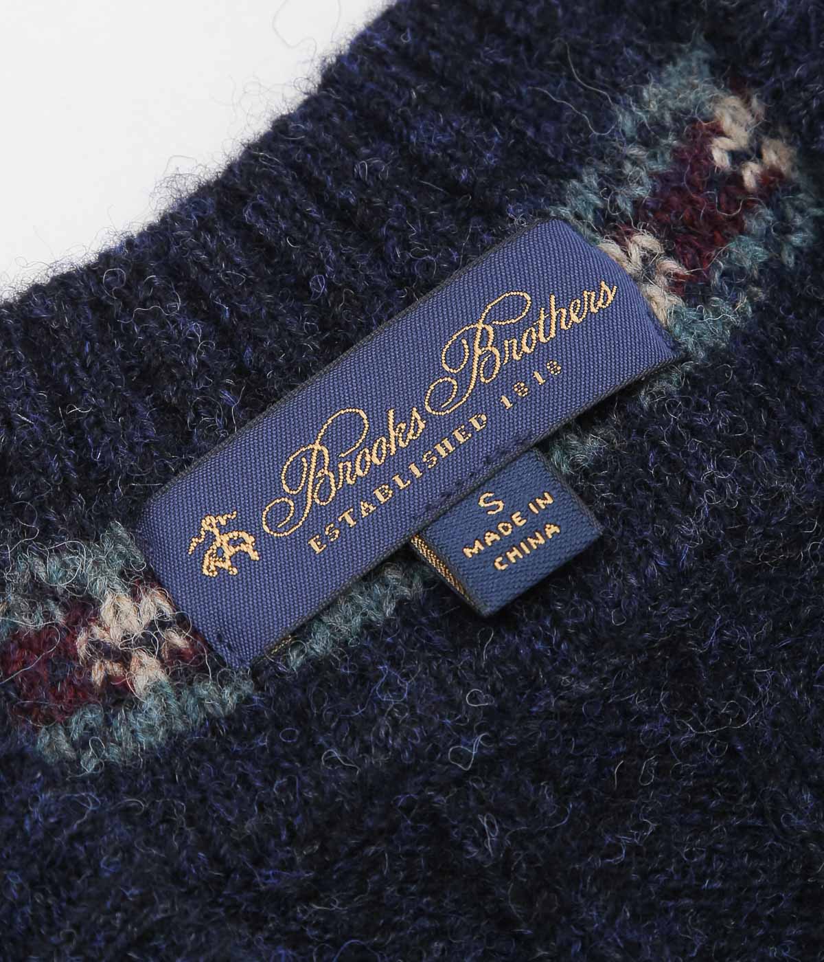 BROOKS BROTHERS ''V NECK TENNIS SWEATER'' (NAVY HTR)