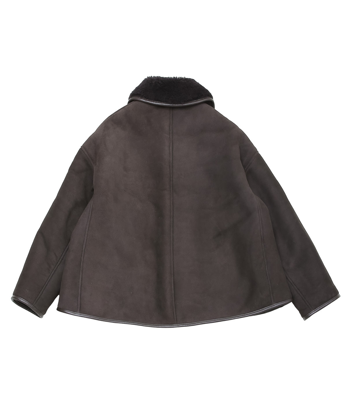 CAWLEY ''SUEDE BACK CURLY HAIR AVIS JACKET '' (CHOCOLATE)