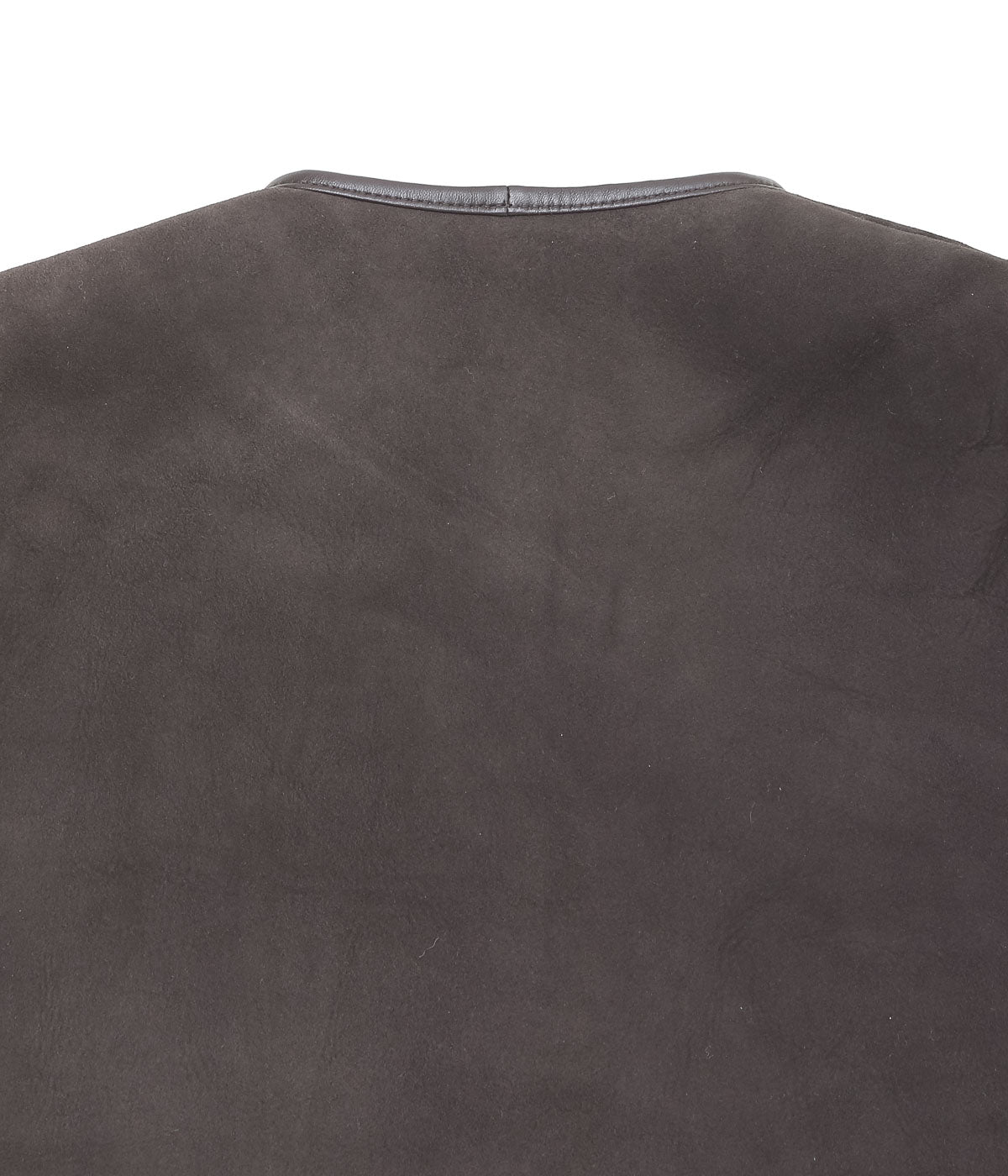 CAWLEY ''SUEDE BACK CURLY HAIR ELLA VEST'' (CHOCOLATE)