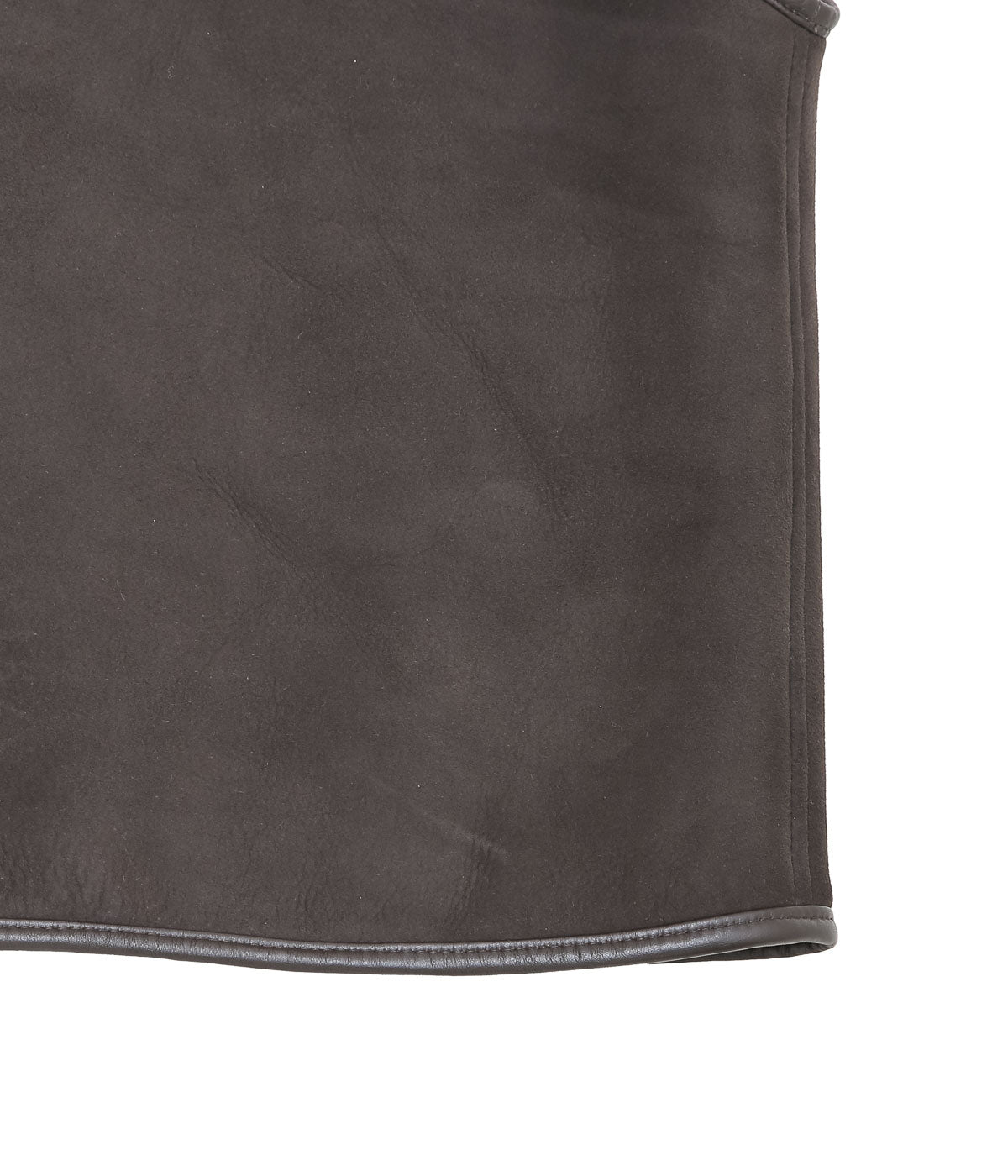 CAWLEY ''SUEDE BACK CURLY HAIR ELLA VEST'' (CHOCOLATE)