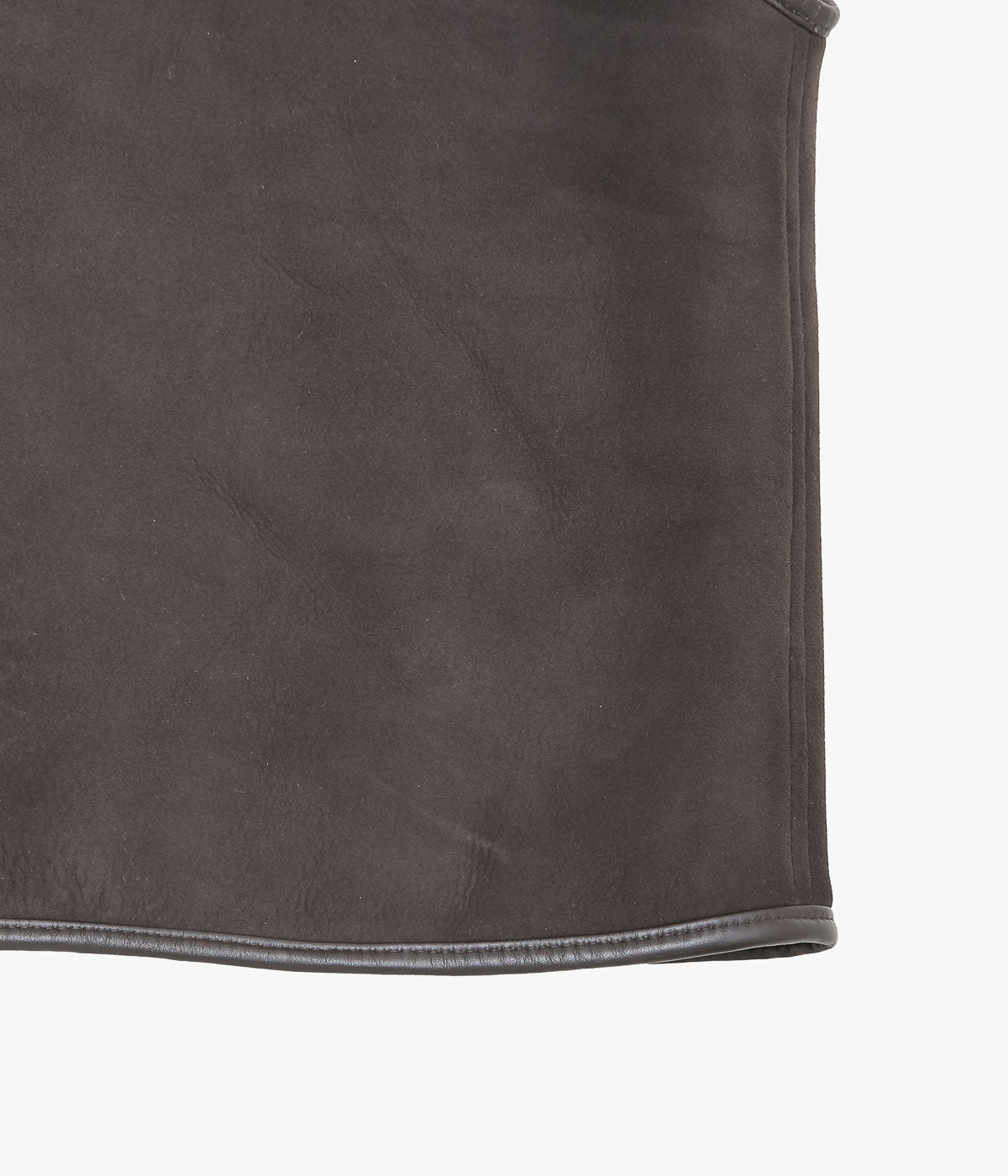 CAWLEY ''SUEDE BACK CURLY HAIR ELLA VEST'' (CHOCOLATE)