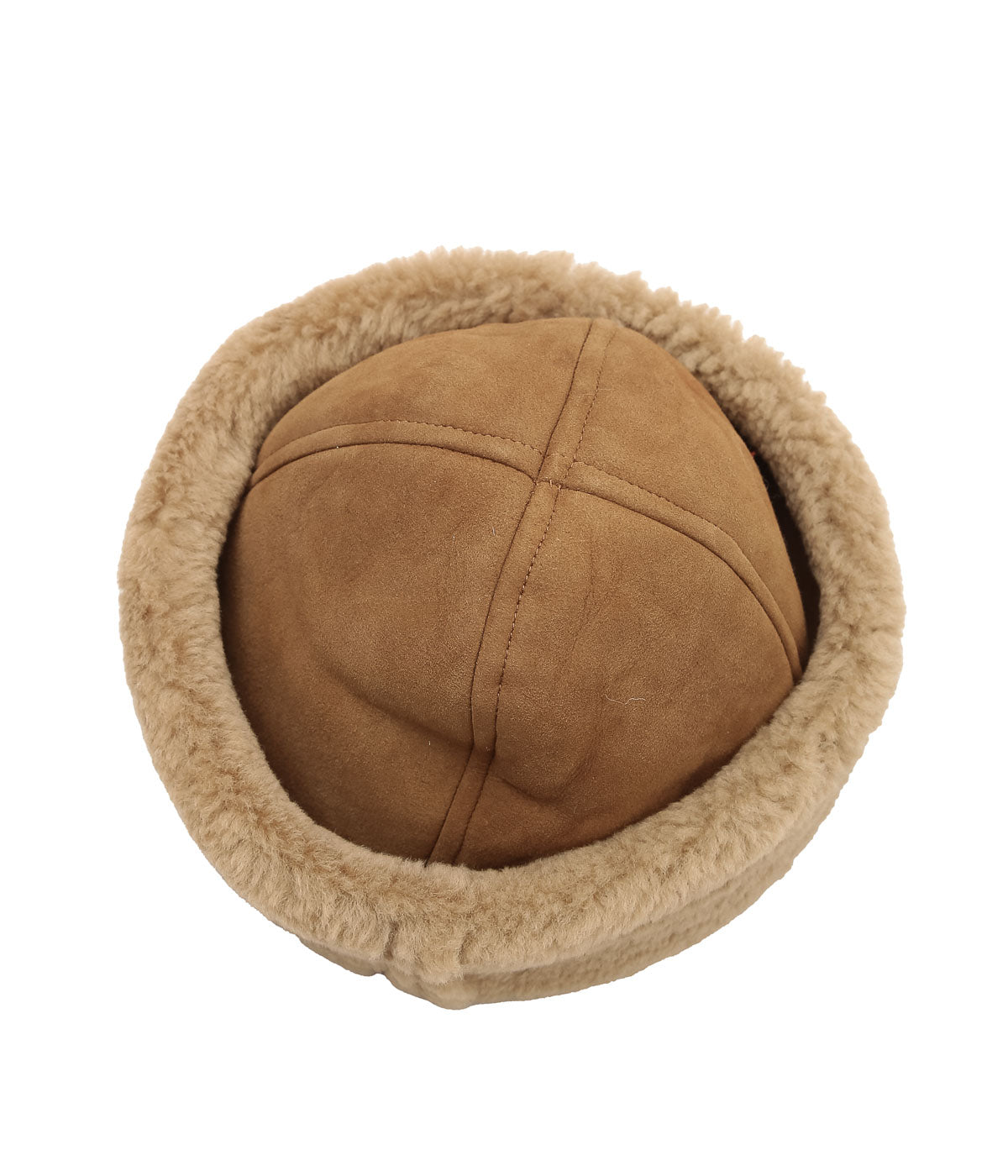 CAWLEY ''SUEDE BACK CURLY SHEEPSKIN CAP'' (TAN)
