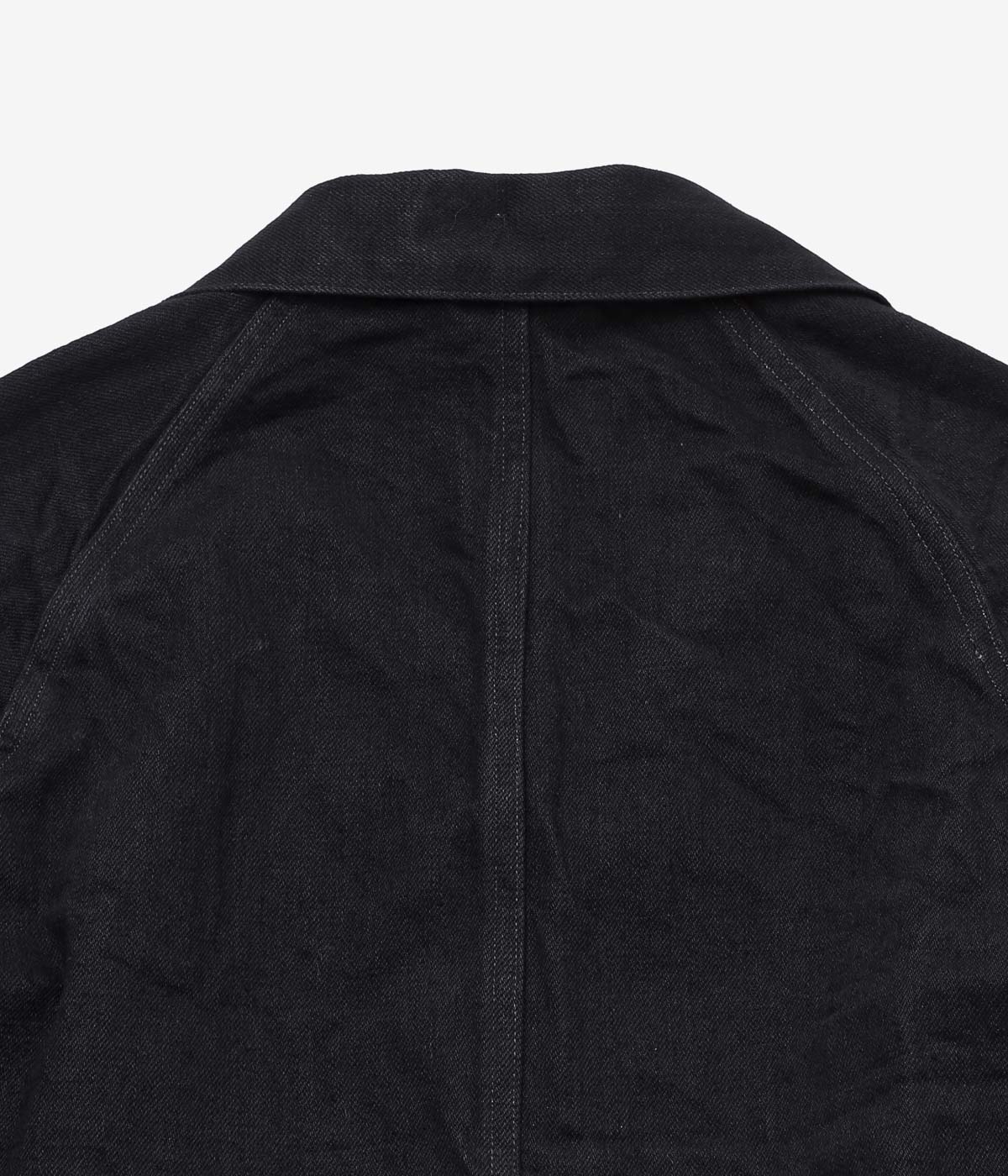 COMOLI "Black Denim Work Jacket" (BLACK)