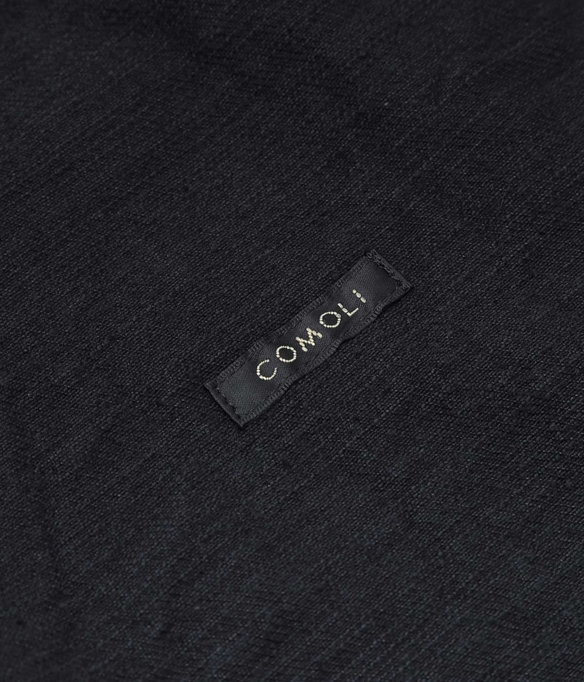 COMOLI "Black Denim Work Jacket" (BLACK)