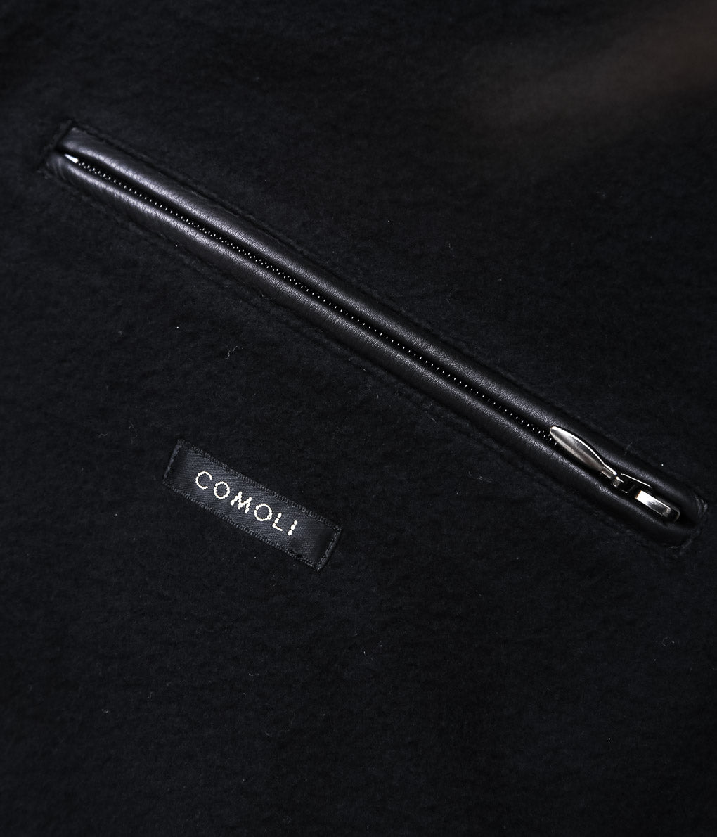 COMOLI ''カーフスキン ジップブルゾン'' (BLACK)