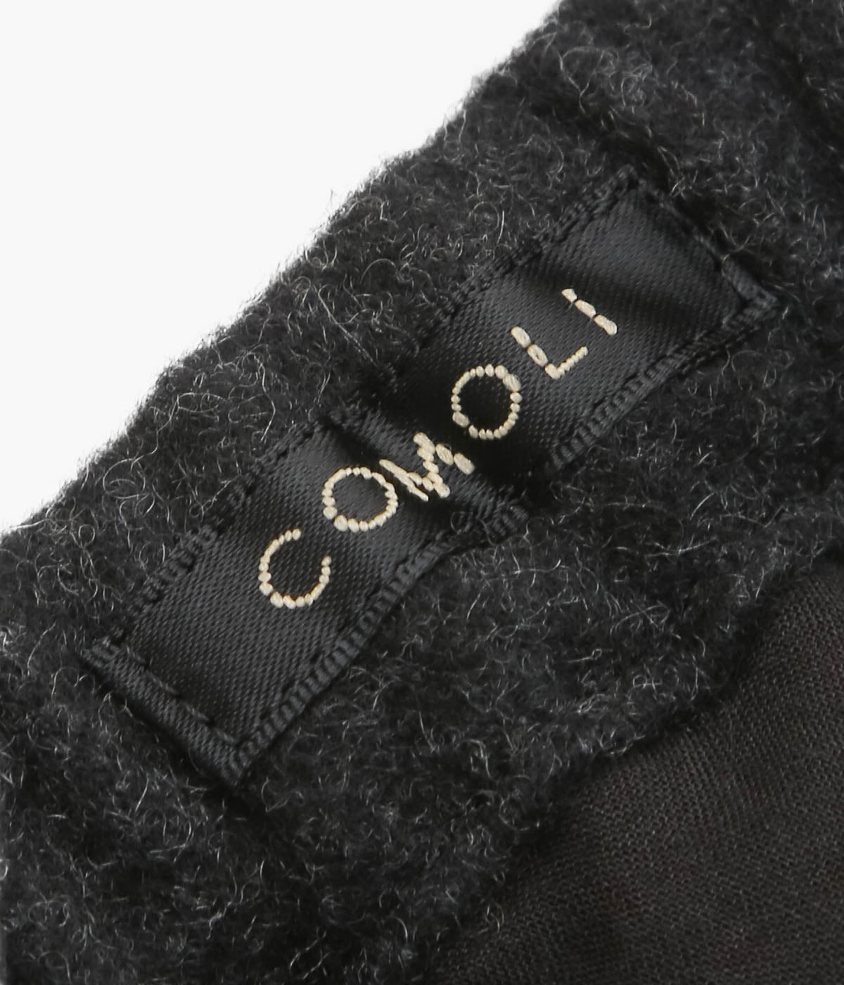 COMOLI Cashmere Drawstring Pants (Charcoal)