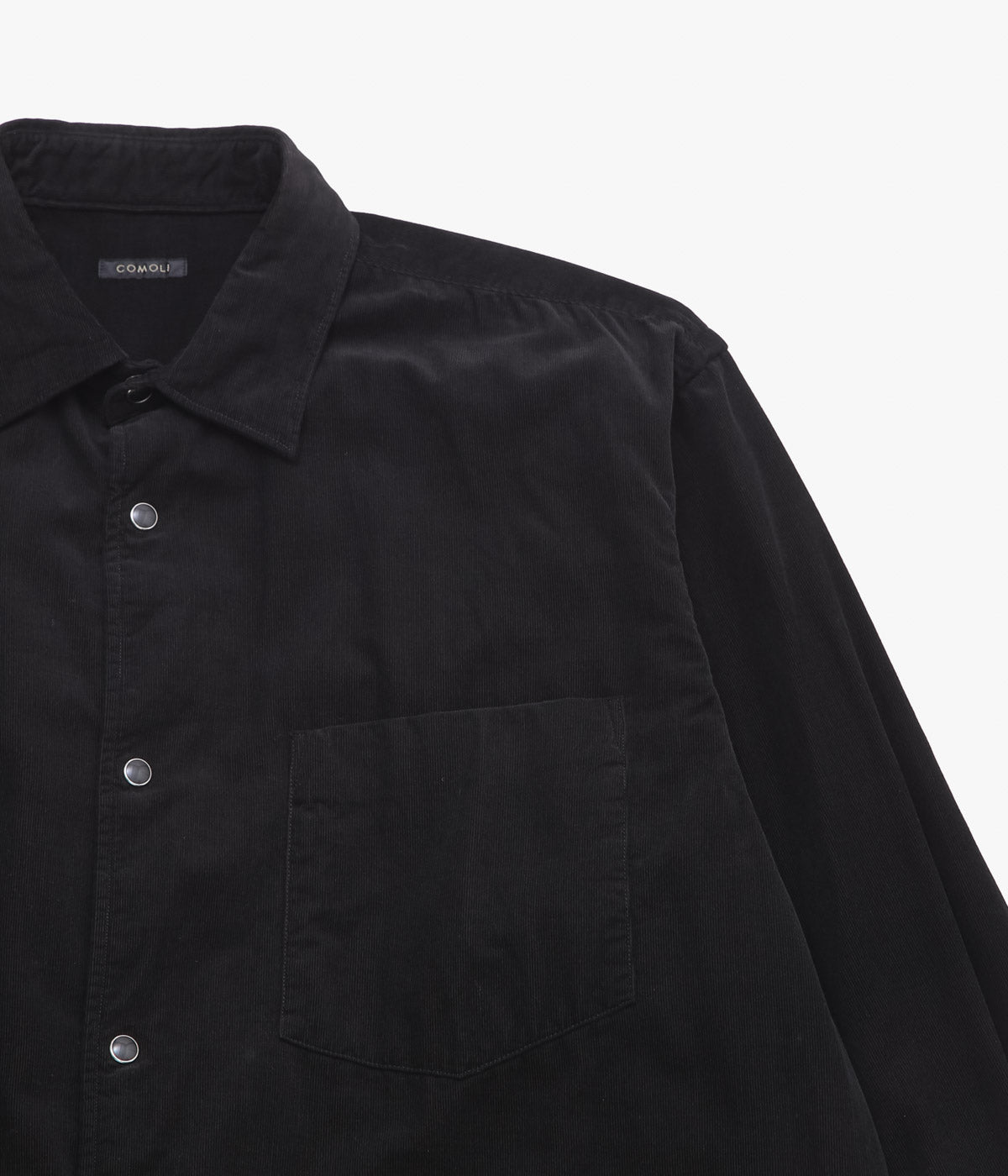 COMOLI ''Corduroy COMOLI shirt'' (BLACK)