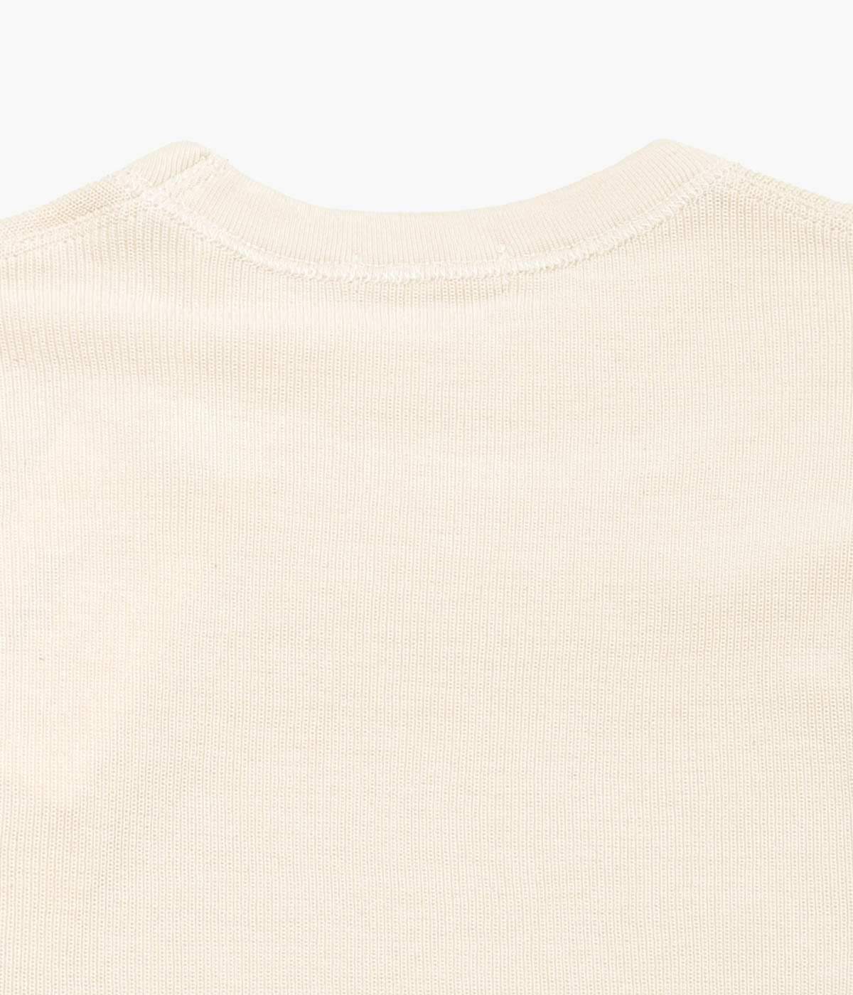 COMOLI Cotton Cashmere Long Sleeve Crew Shirt (ECRU)