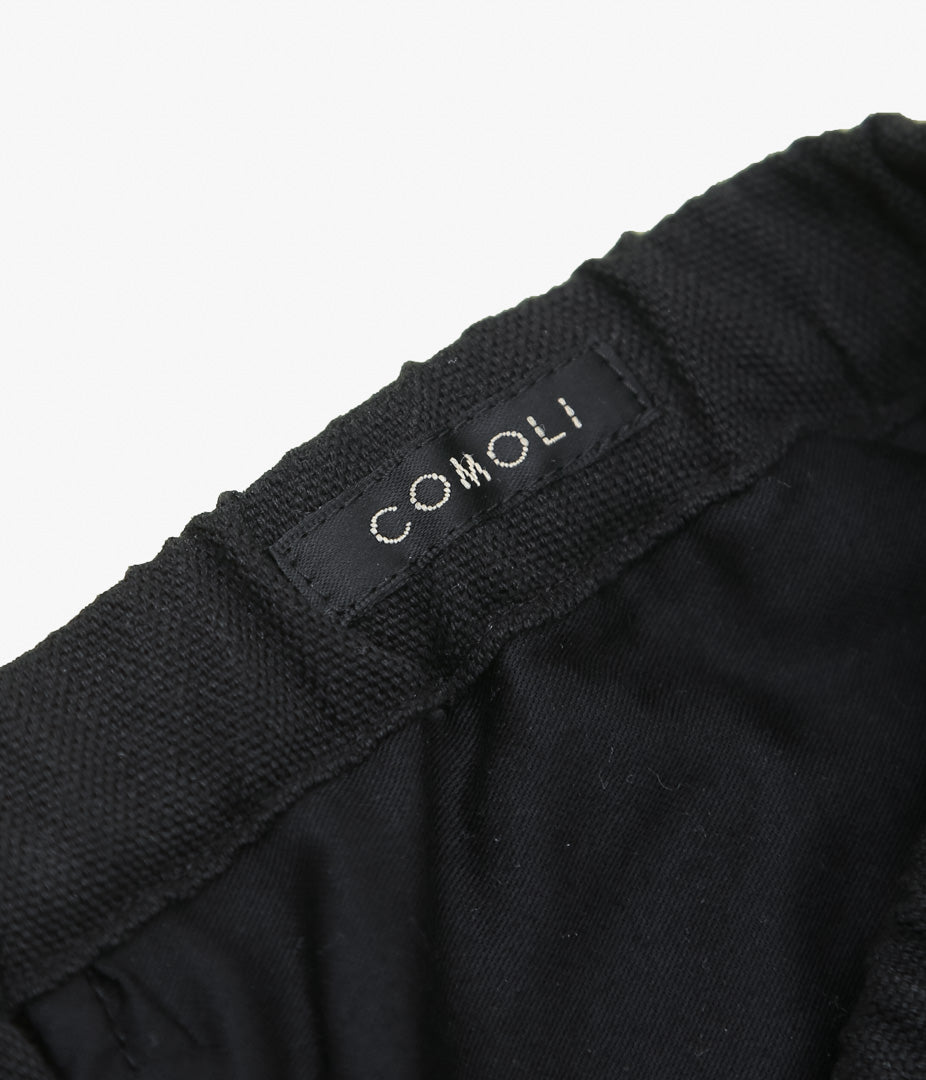 COMOLI ''코튼 닥스 테이퍼 팬츠 ''(BLACK)