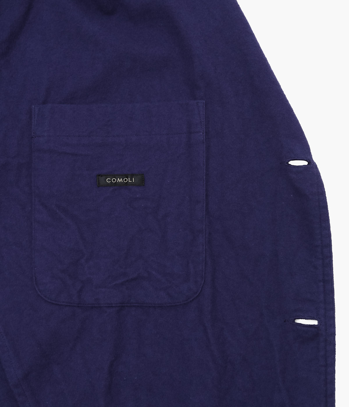 COMOLI ''コットンネル ジャケット'' (ROYAL BLUE)