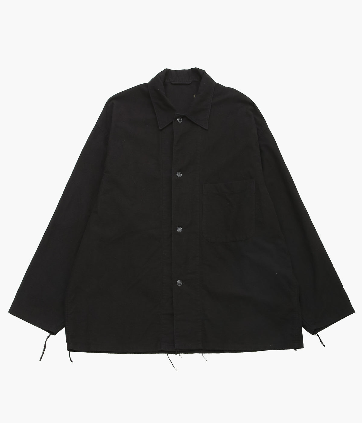 COMOLI ''コットンネル シャツジャケット'' (BLACK)