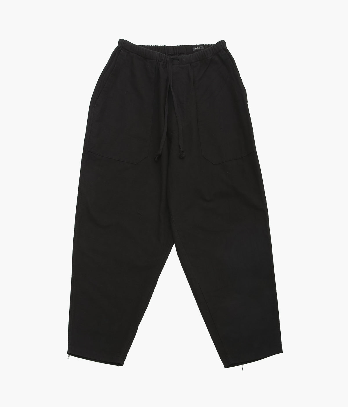 COMOLI ''コットンネル テーパードパンツ'' (BLACK)