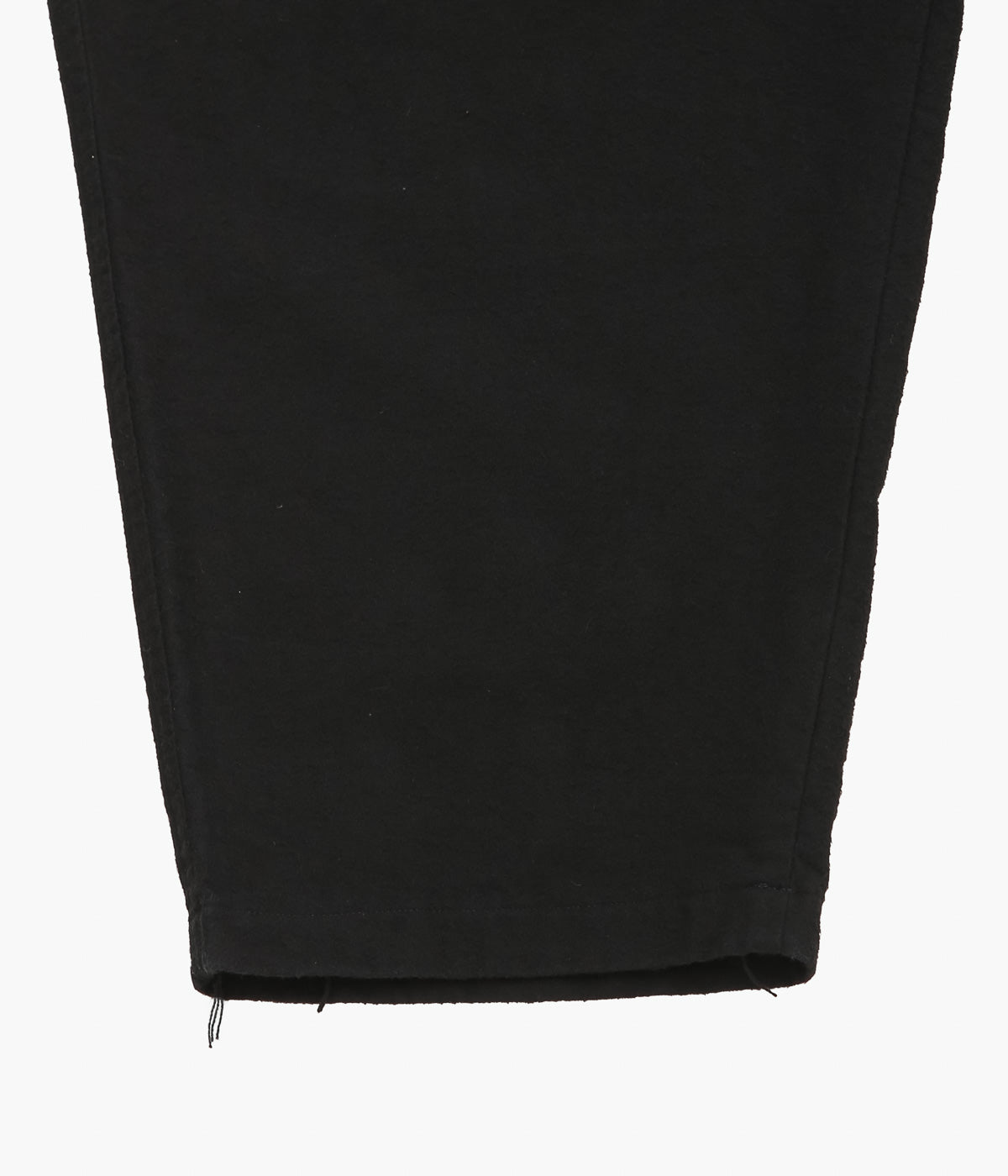 COMOLI ''コットンネル テーパードパンツ'' (BLACK)